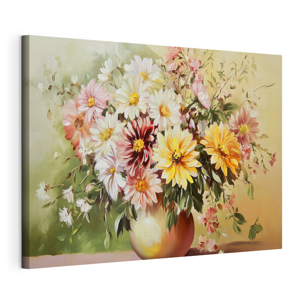Painting of flowers in a vase
