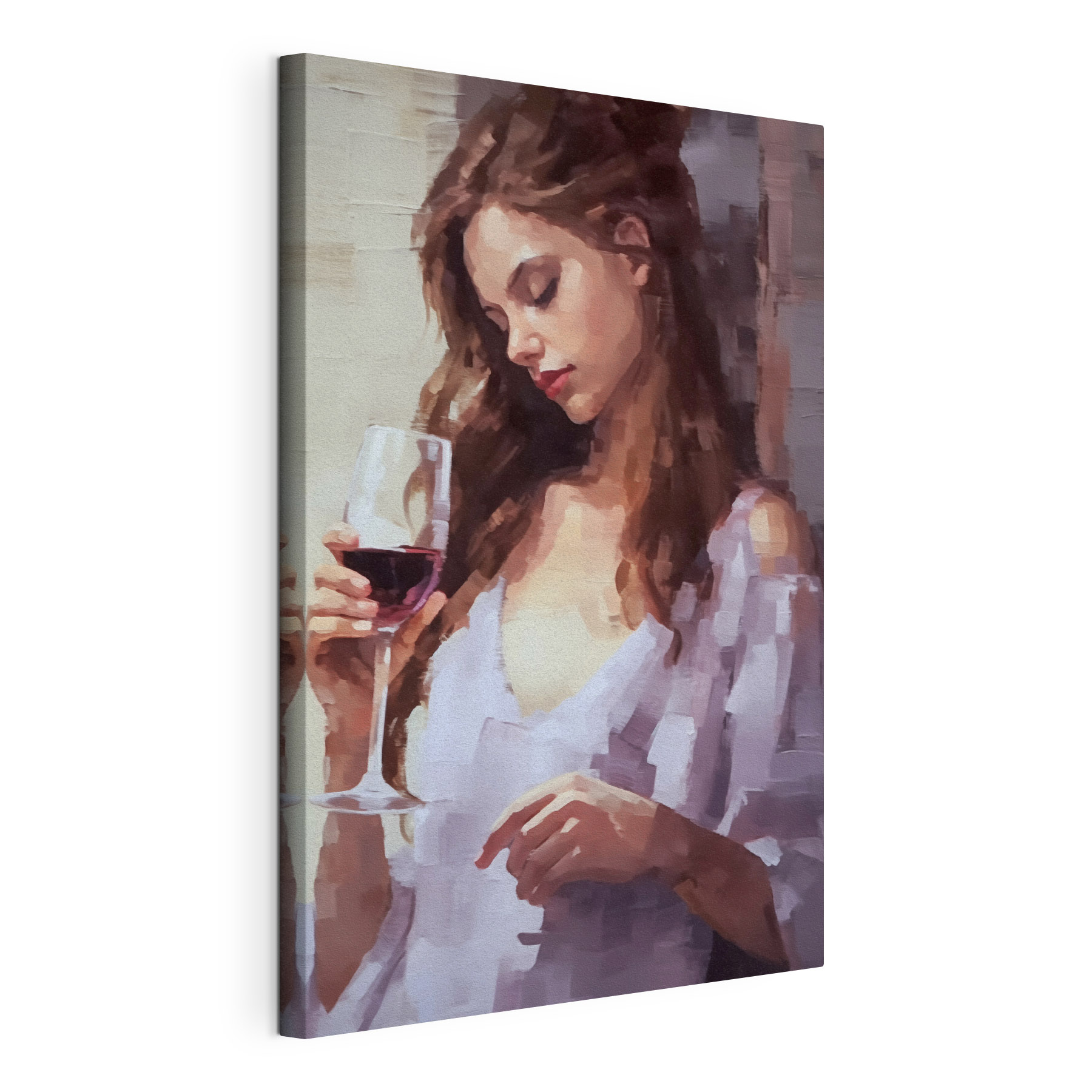 Woman holding a wine glass