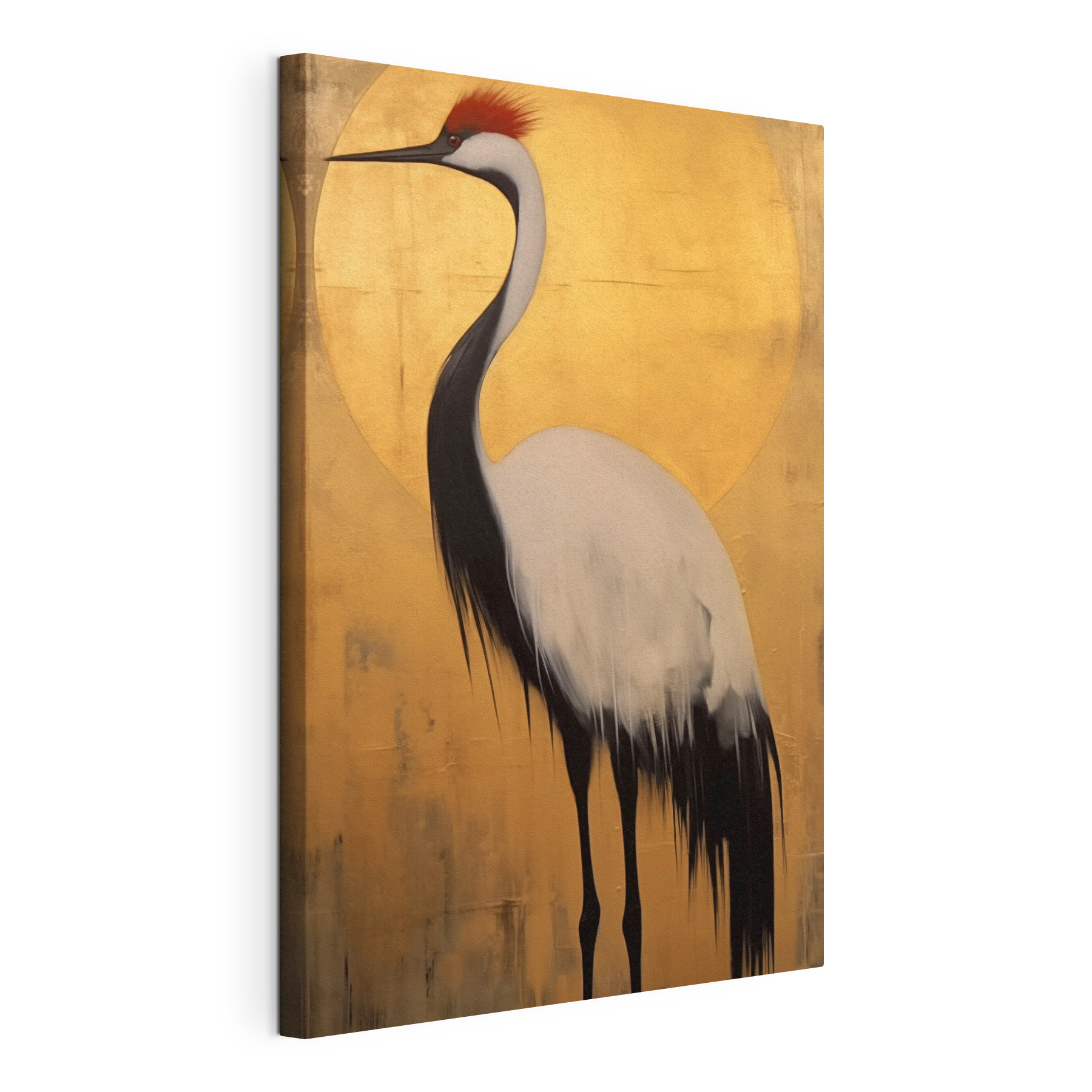 Painting of a crane