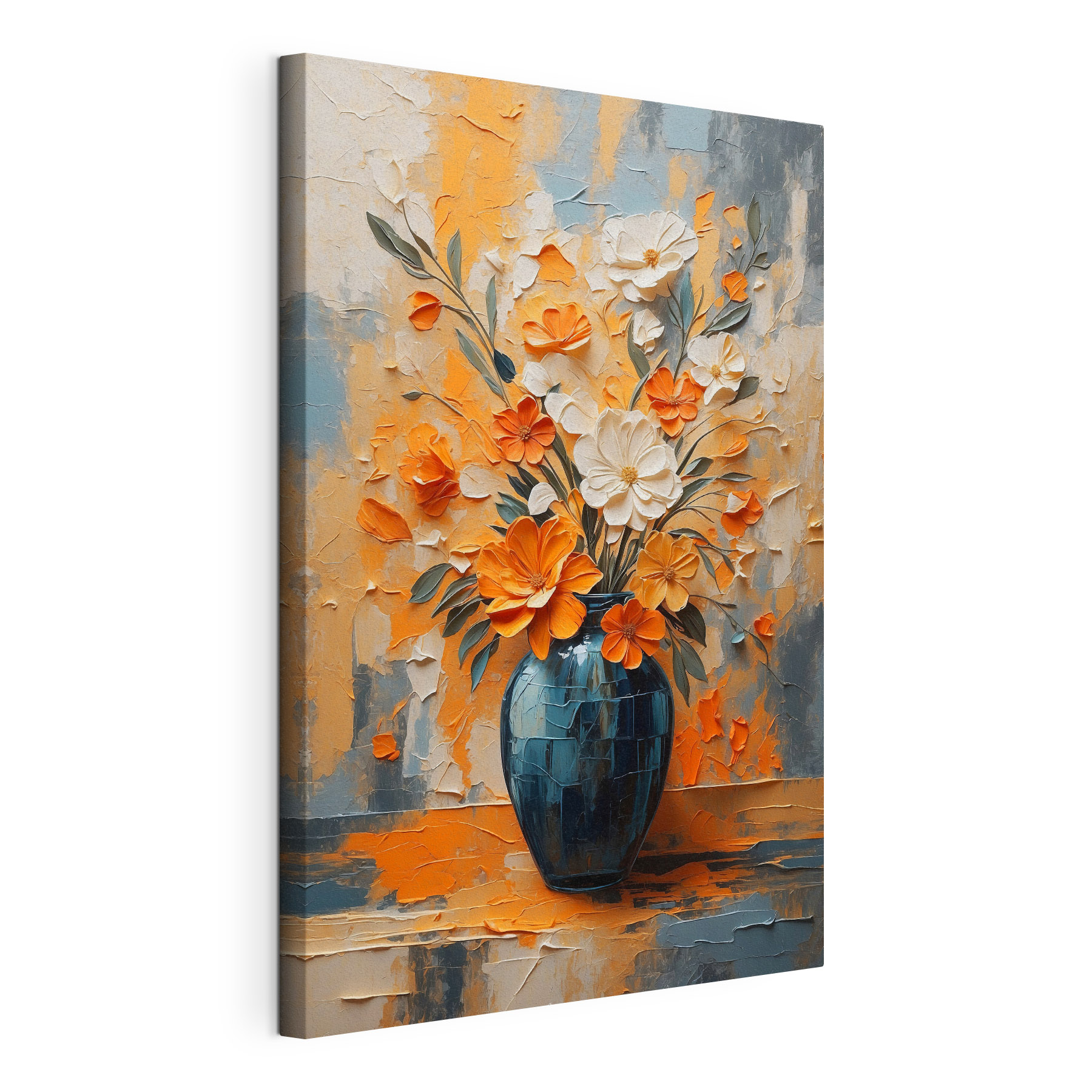 Painting of flowers in a vase