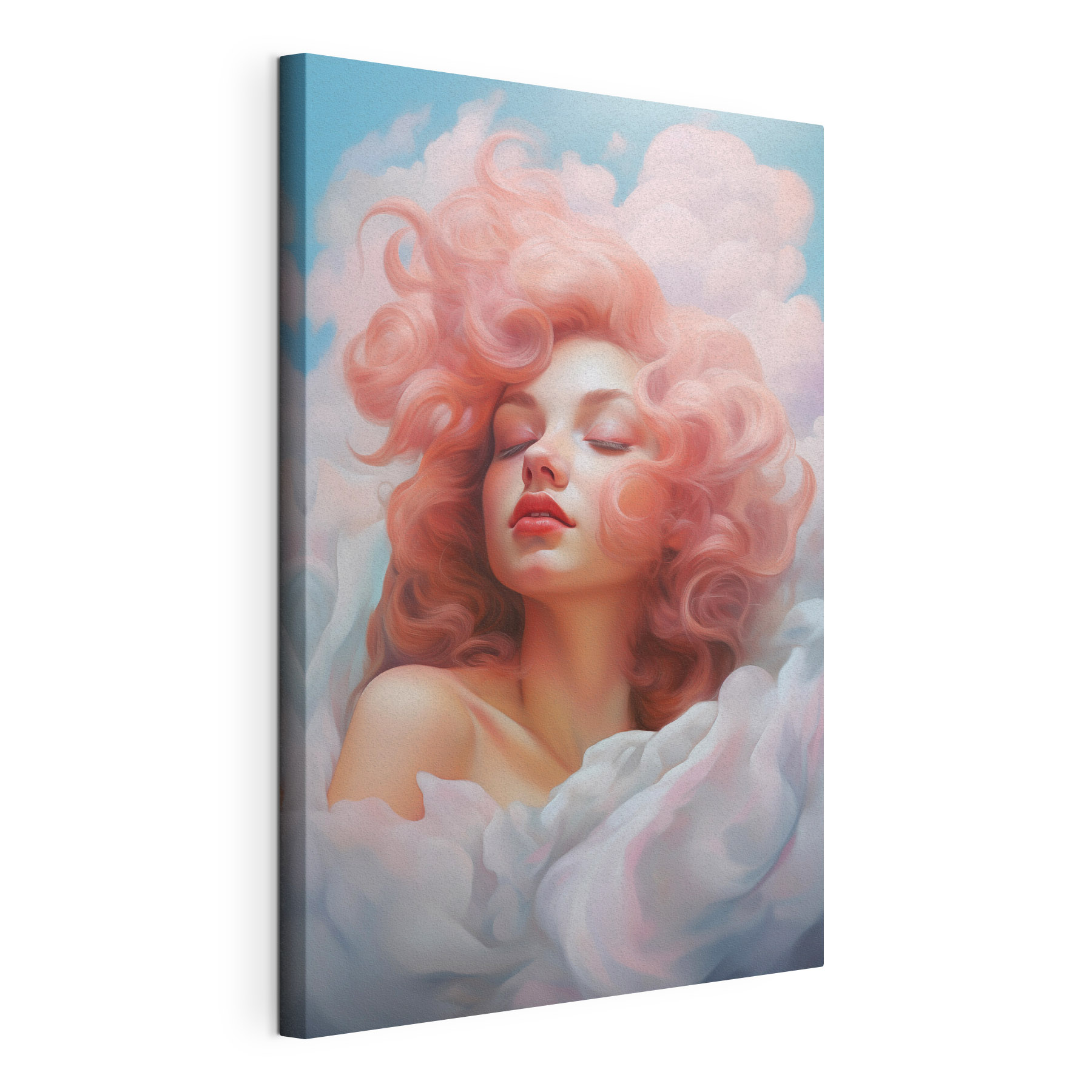 Woman with pink hair Woman with pink hair