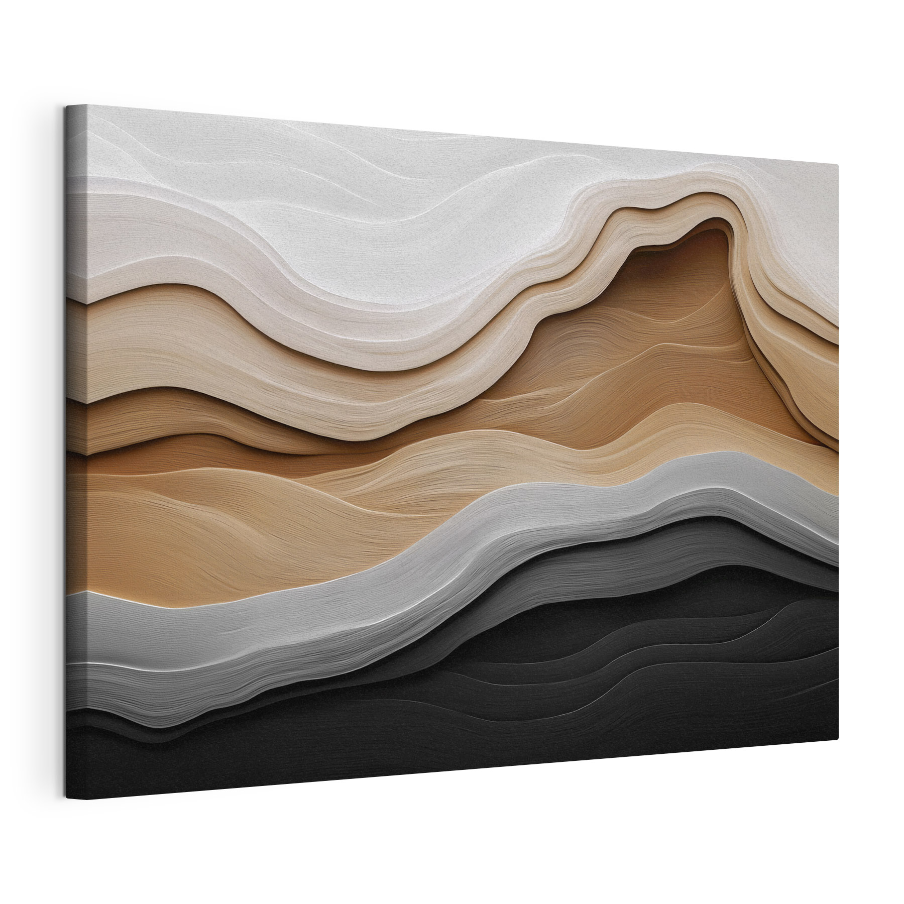 Fluid waves of earthy tones Fluid waves of earthy tones