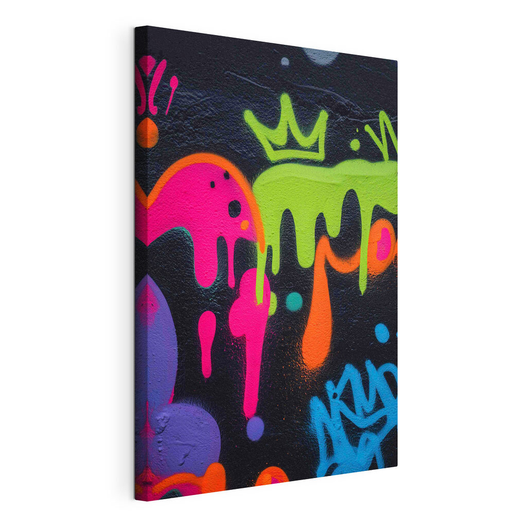 Vibrant colors splash on a wall Vibrant colors splash on a wall