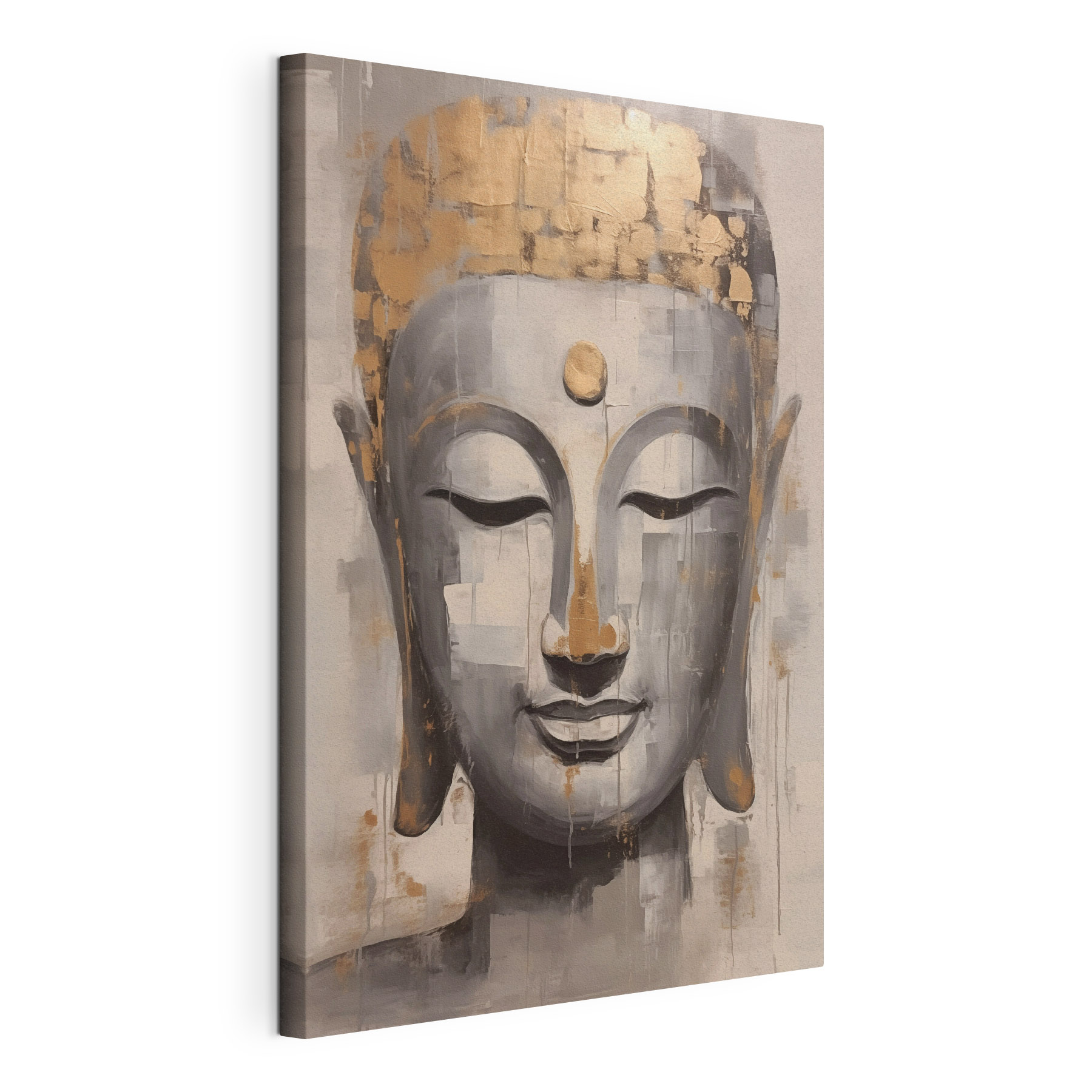 Painting of a buddha face