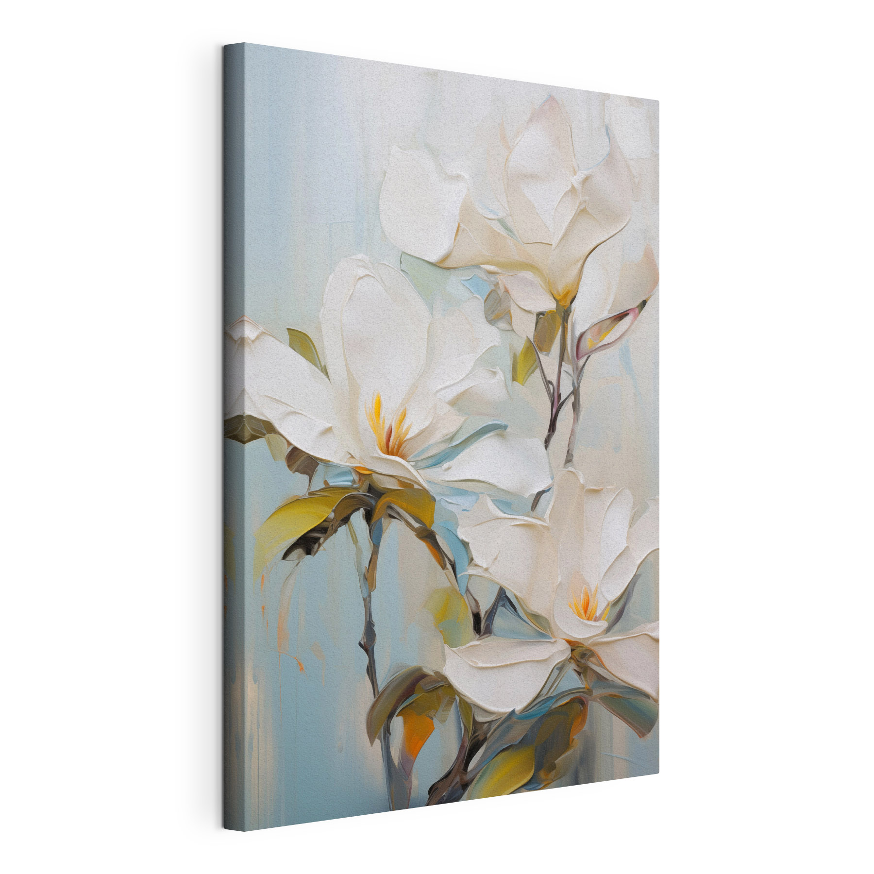 Painting of white flowers