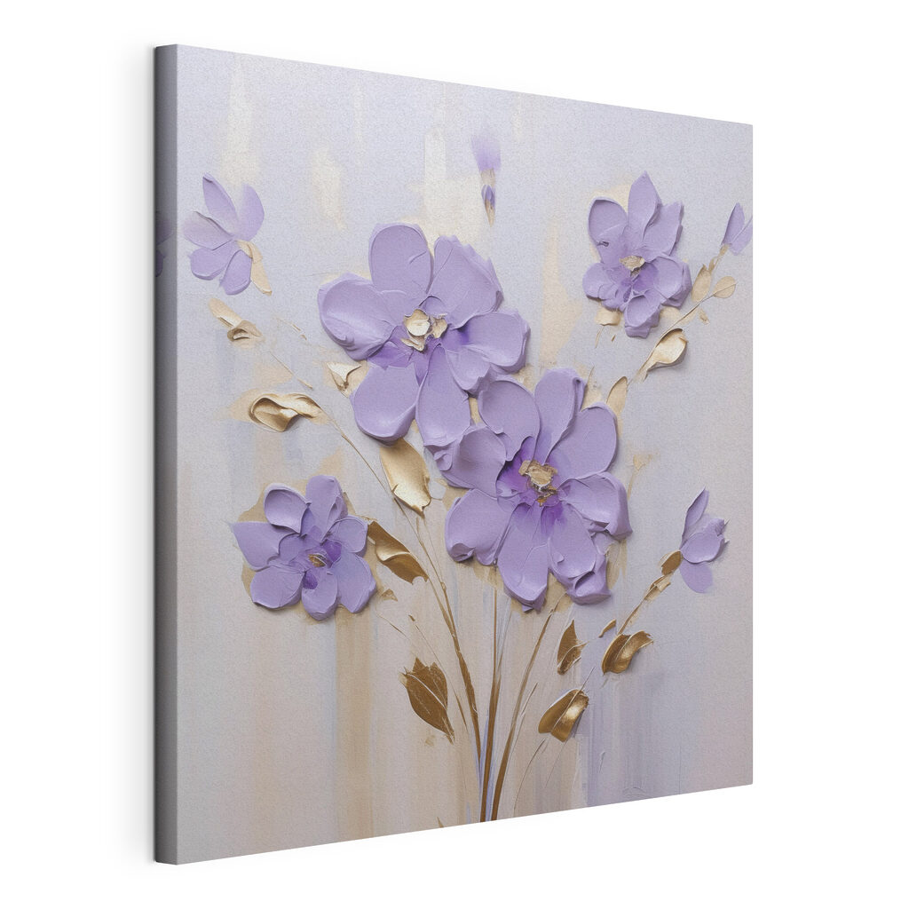 Painting of flowers on a wall