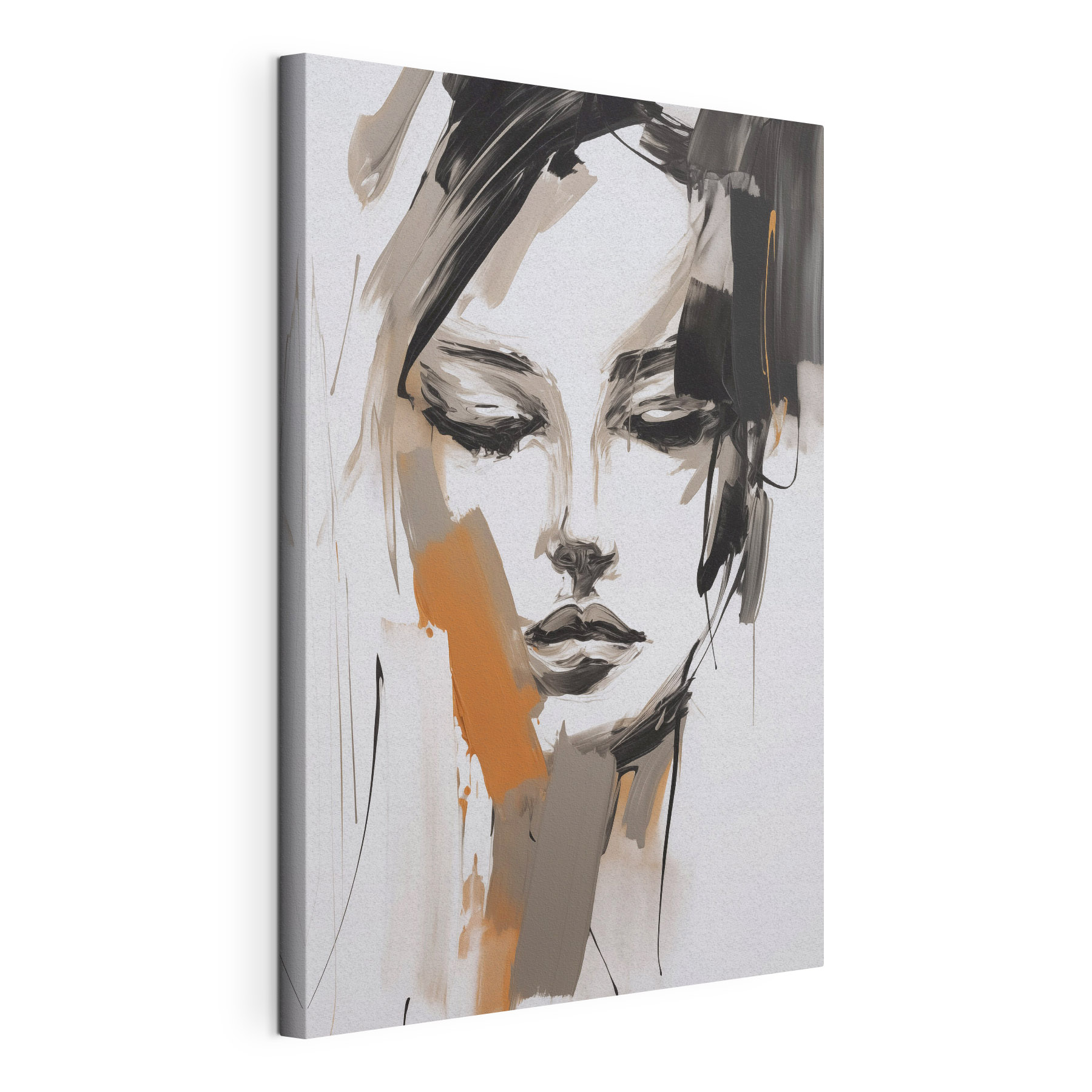 Painting of a woman's face