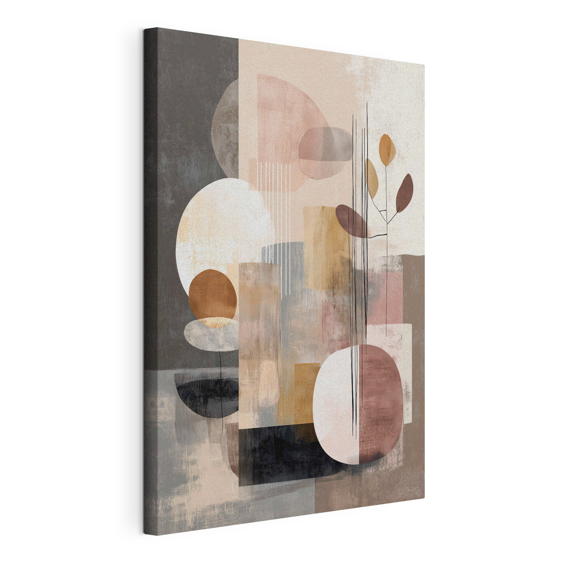 Painting of circles and squares Painting of circles and squares