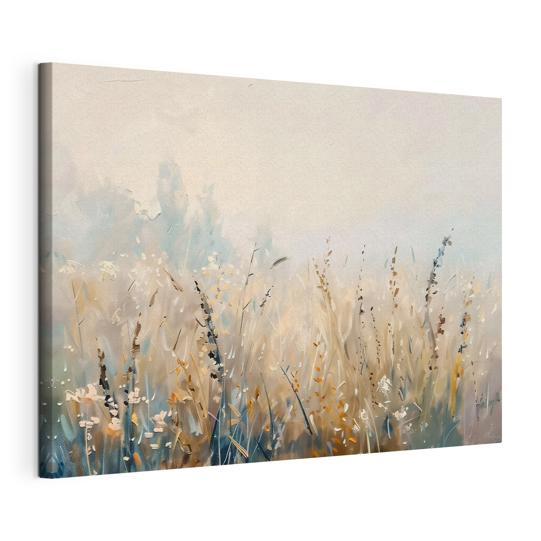 Painting of a field of grass