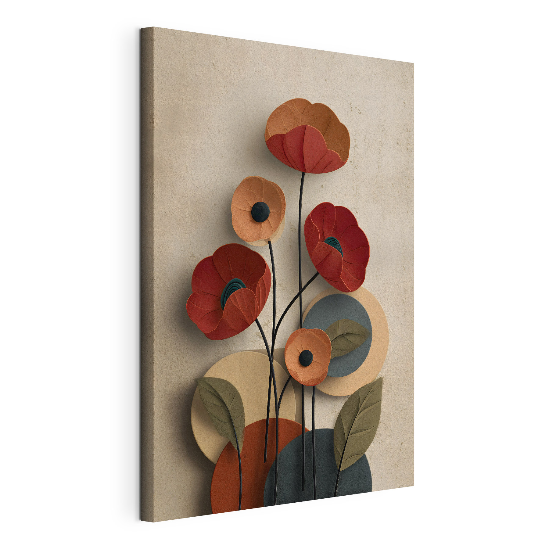 Bold blooms against a soft backdrop Bold blooms against a soft backdrop