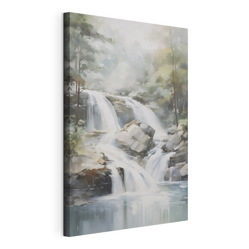 Waterfall in a forest Waterfall in a forest