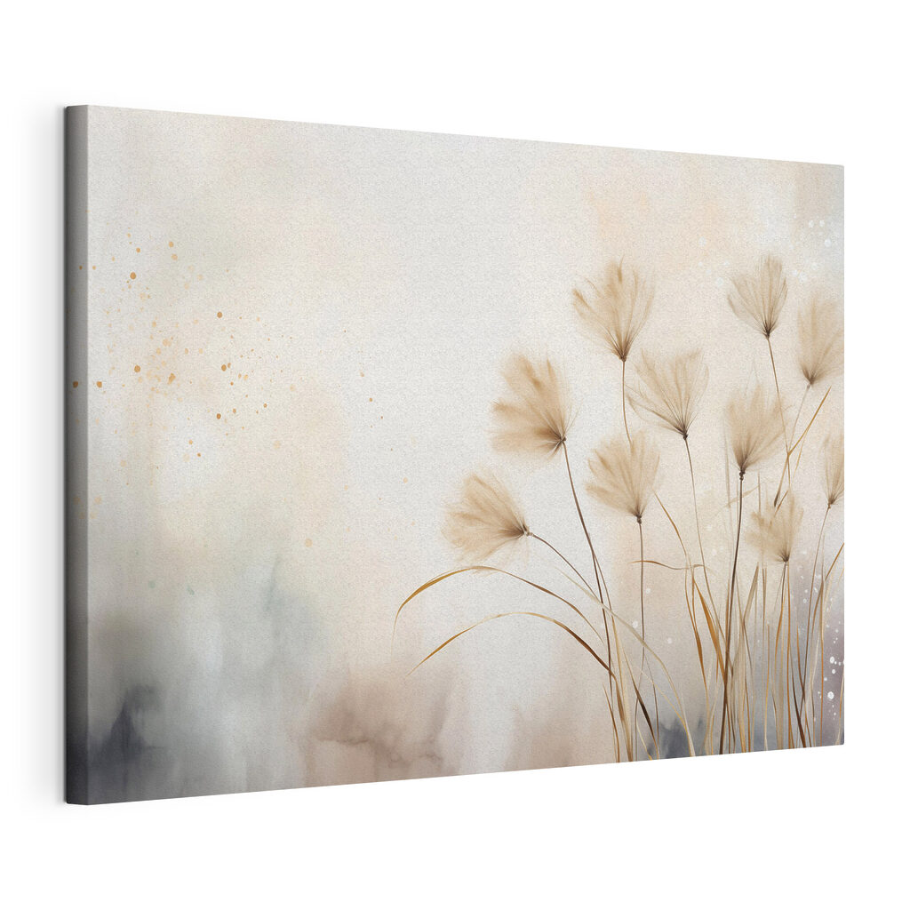 Gentle grasses dance in soft breeze Gentle grasses dance in soft breeze