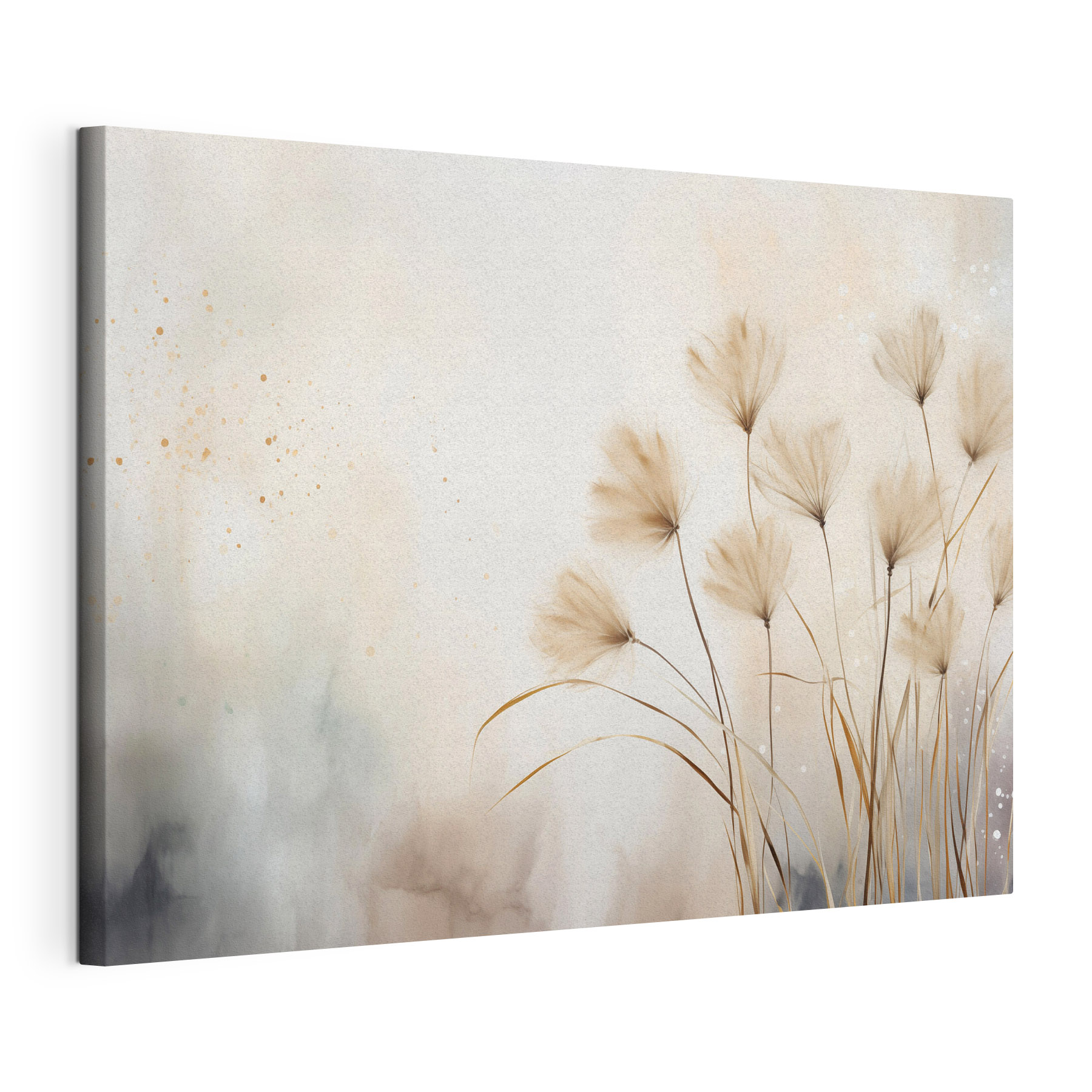 Gentle grasses dance in soft breeze Gentle grasses dance in soft breeze