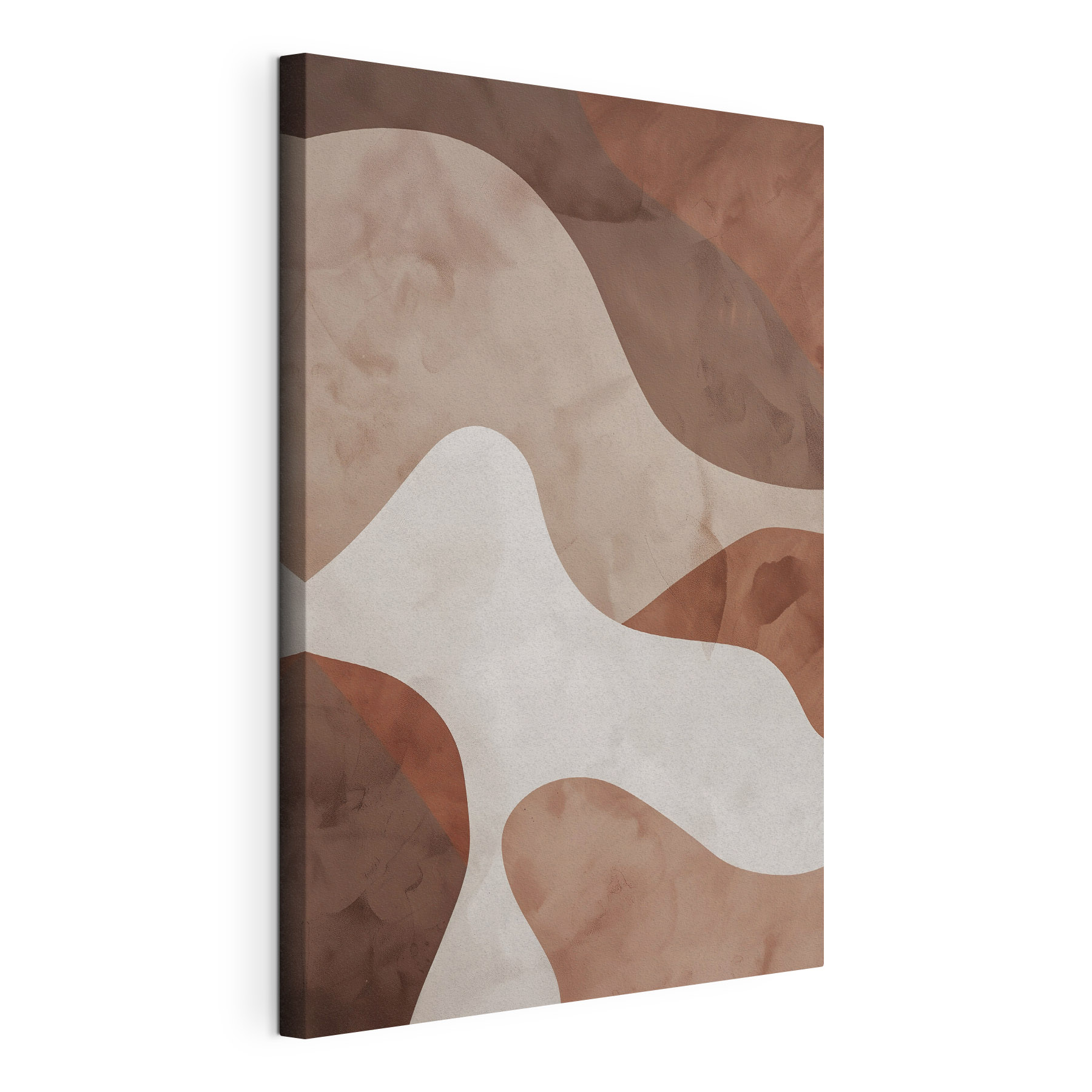 Brown and white wall