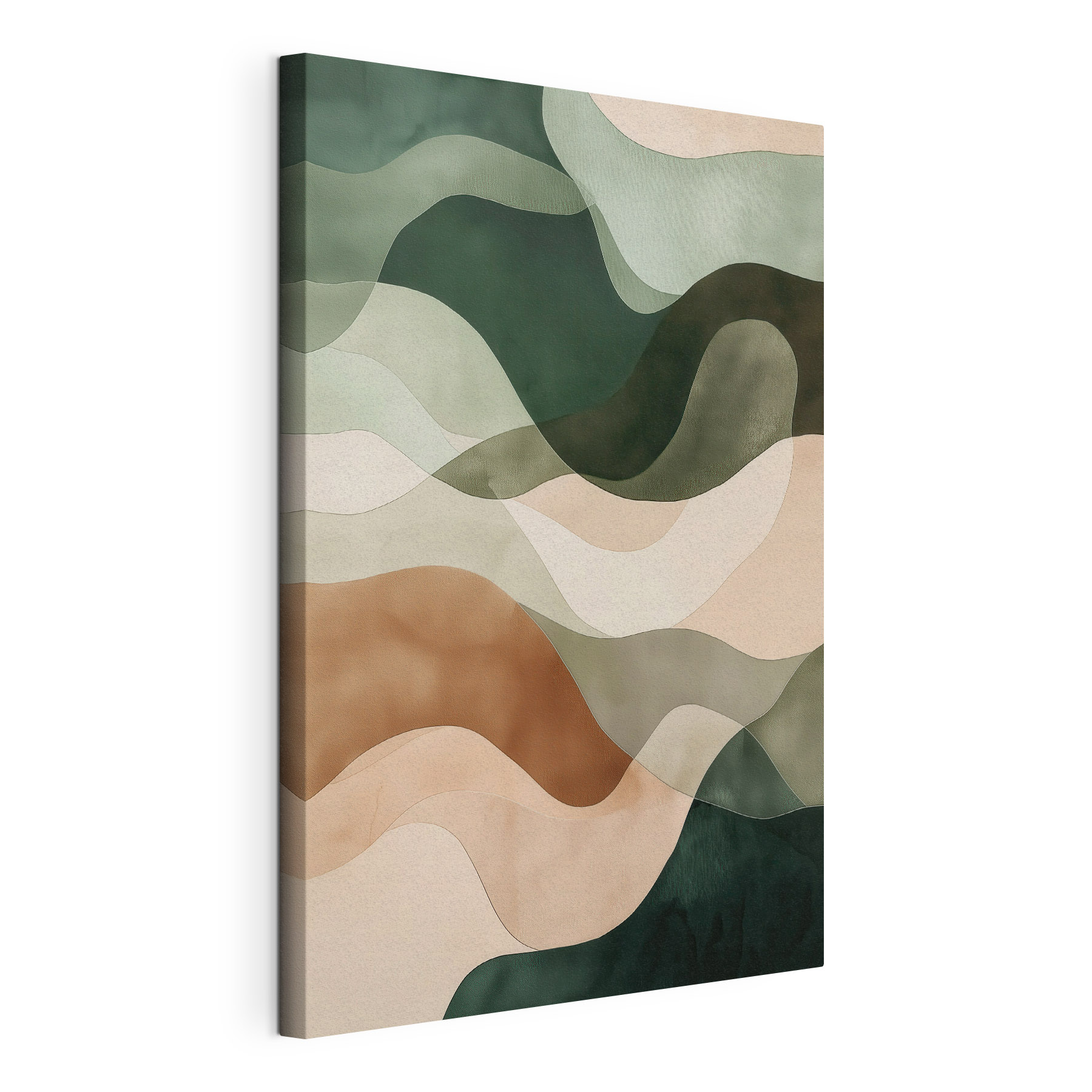 Soft, flowing waves of earth tones Soft, flowing waves of earth tones