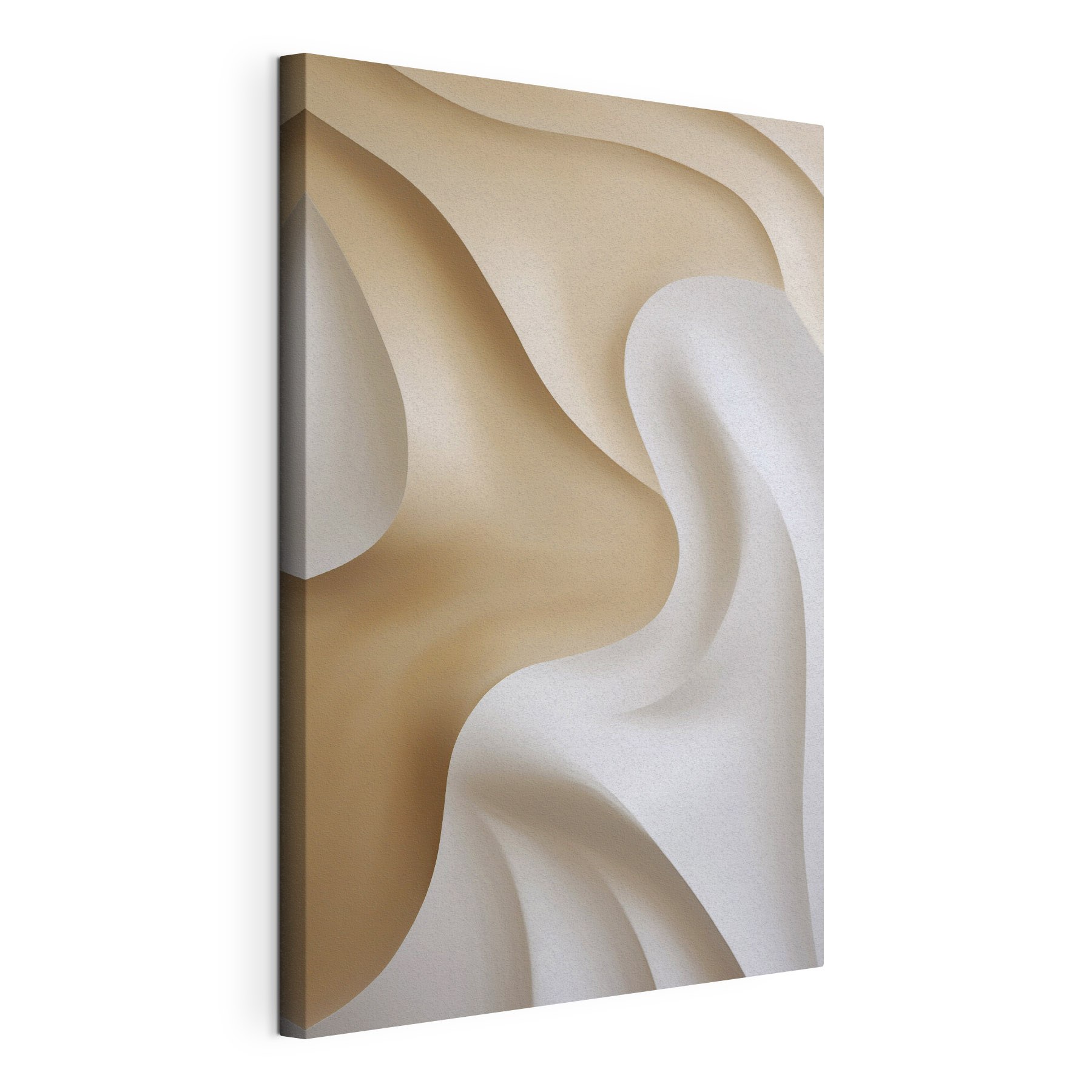 White and brown wavy fabric