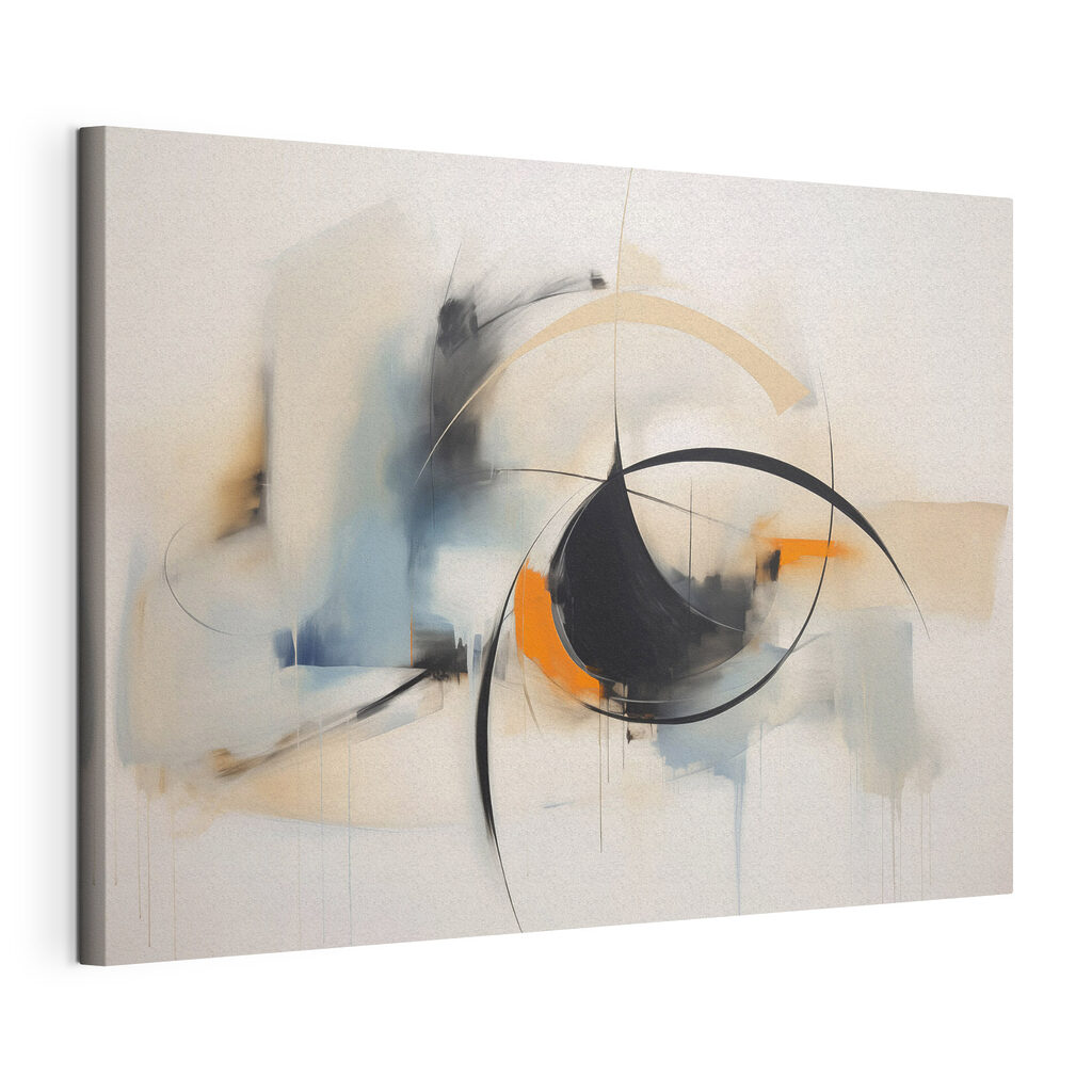 Painting of a circle and a circle Painting of a circle and a circle