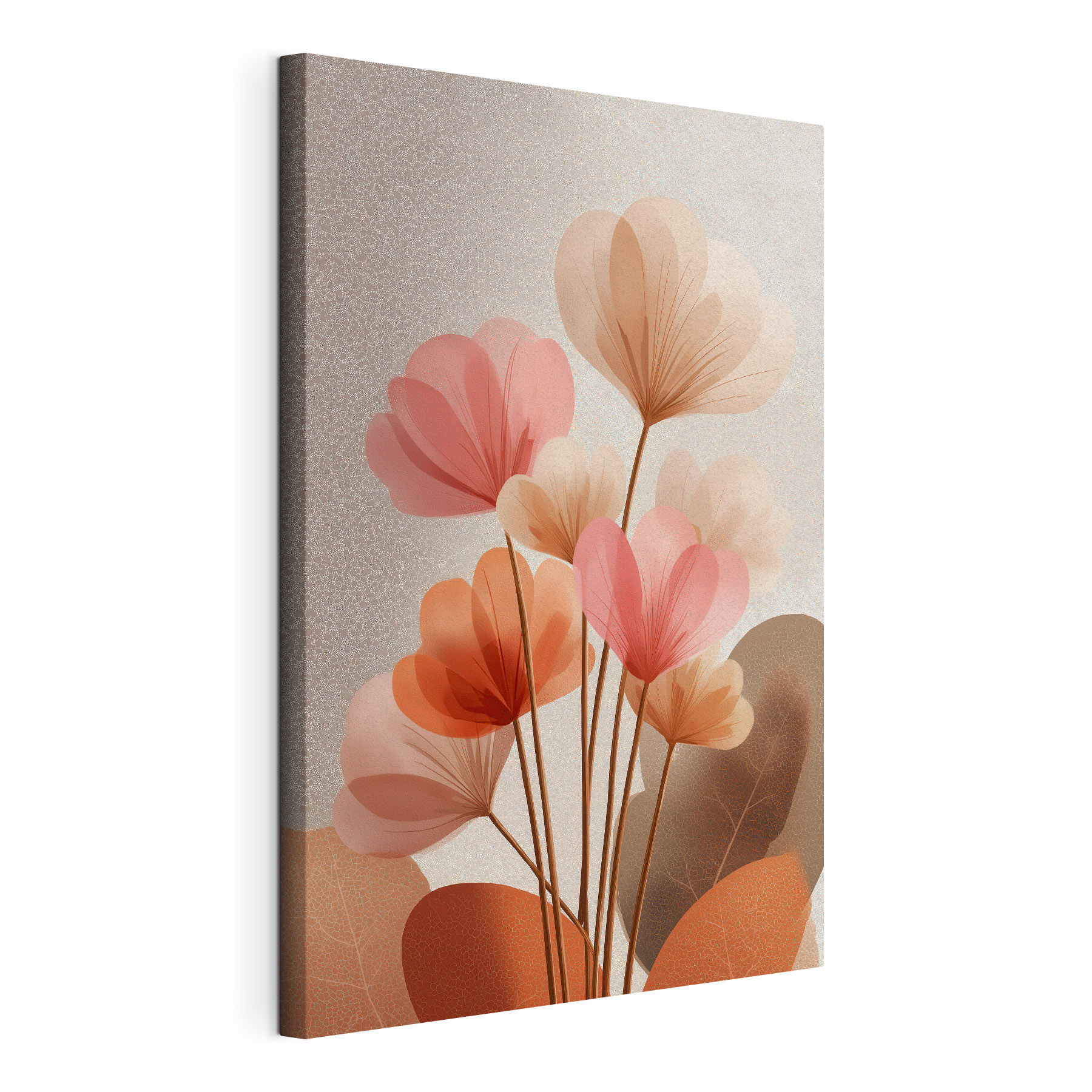 Delicate blooms in soft pastel hues