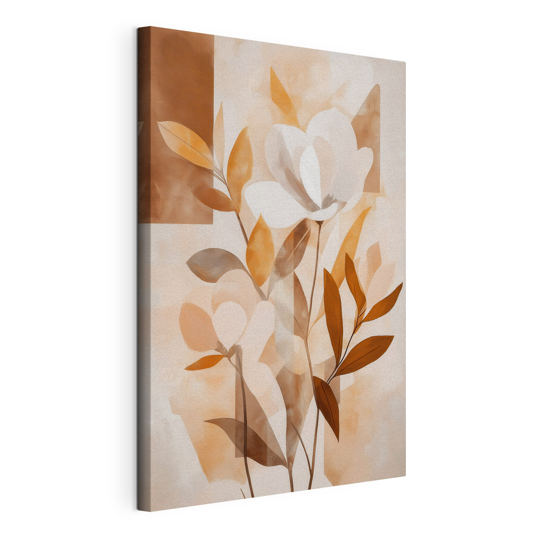 Painting of flowers and leaves Painting of flowers and leaves