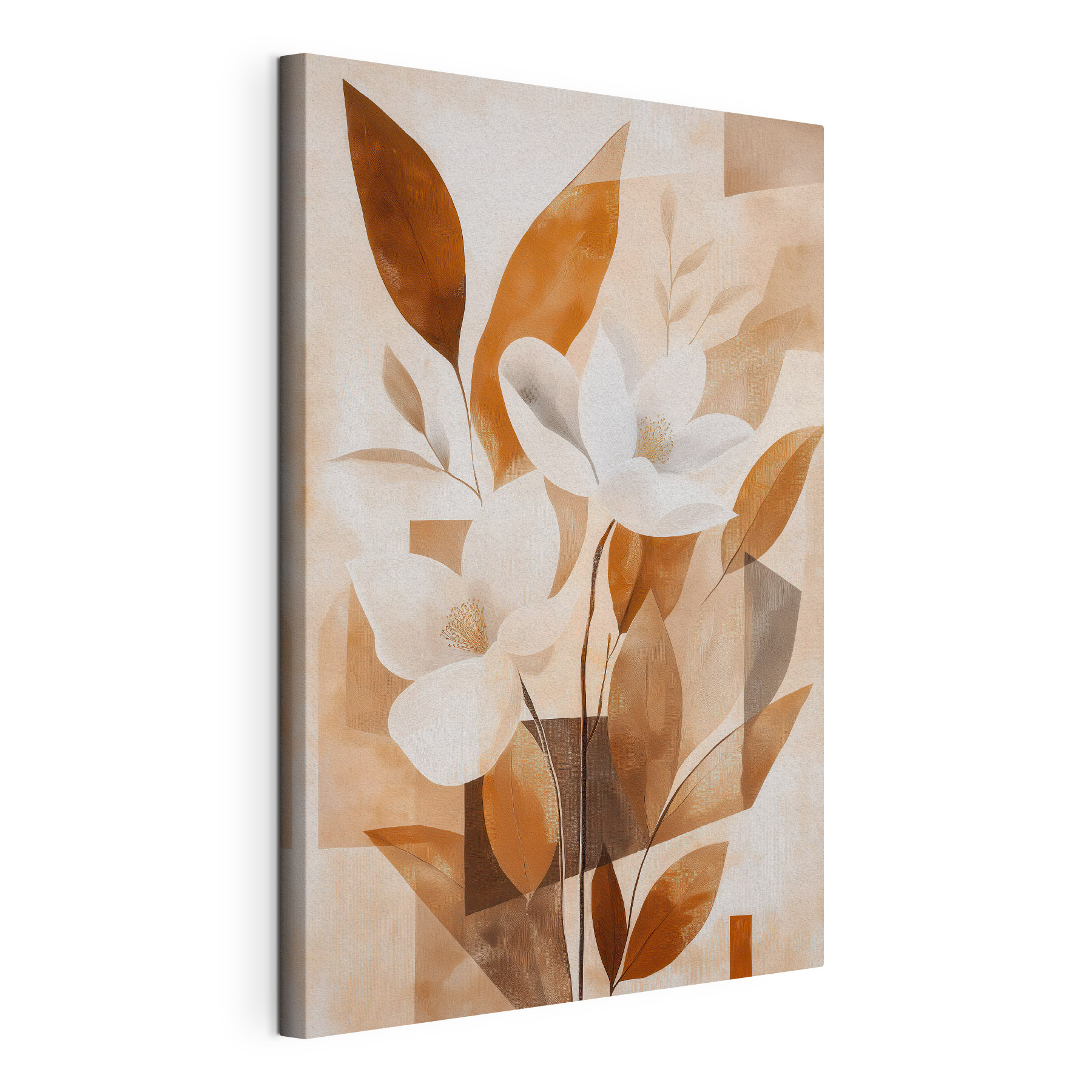 Painting of flowers and leaves Painting of flowers and leaves
