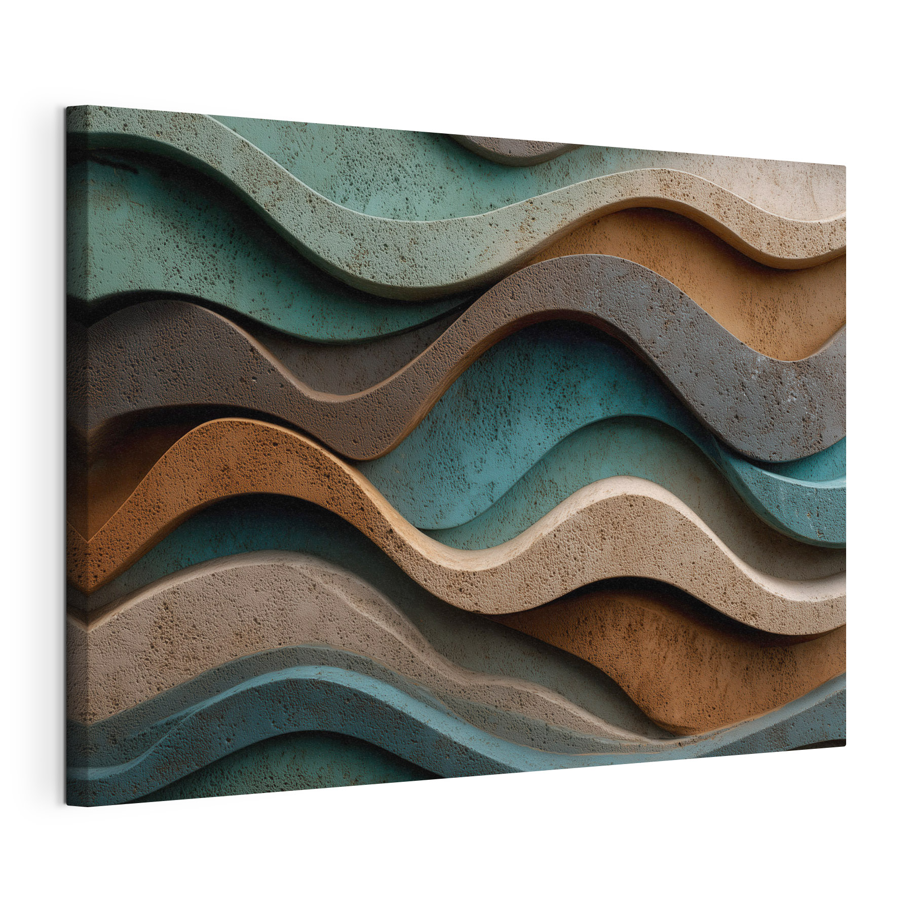 Flowing shapes in earthy tones