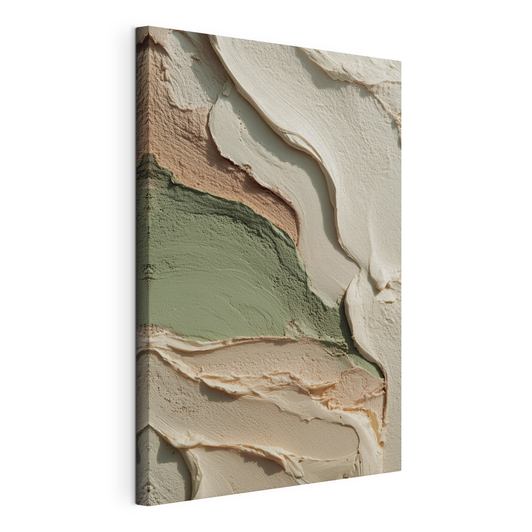 - Earthy tones in flowing patterns - Earthy tones in flowing patterns