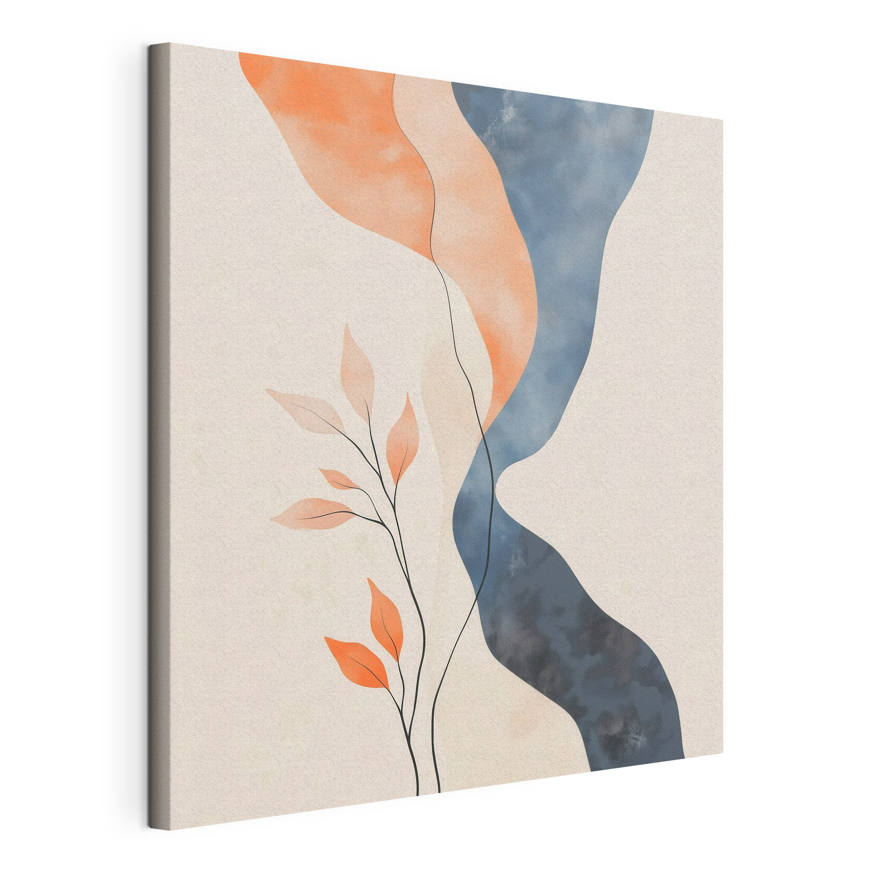 Painting of a plant with leaves Painting of a plant with leaves
