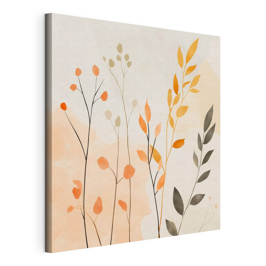 Painting of leaves and branches