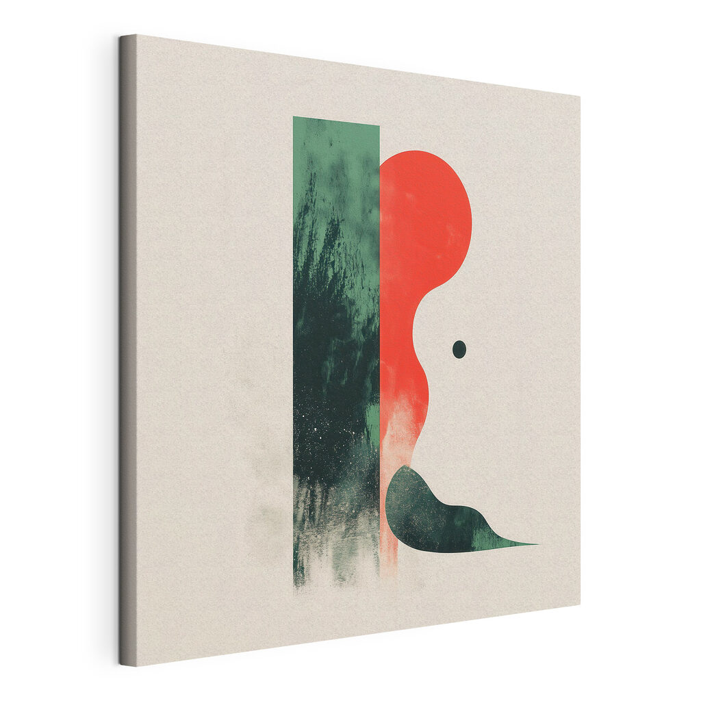 Red and green abstract art Red and green abstract art