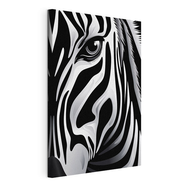 Vászonképek Fenséges zebra monokróm stílusban (Cikkszám: s48957) Vászonképek Vászonképek Fenséges zebra monokróm stílusban (Cikkszám: s48957)