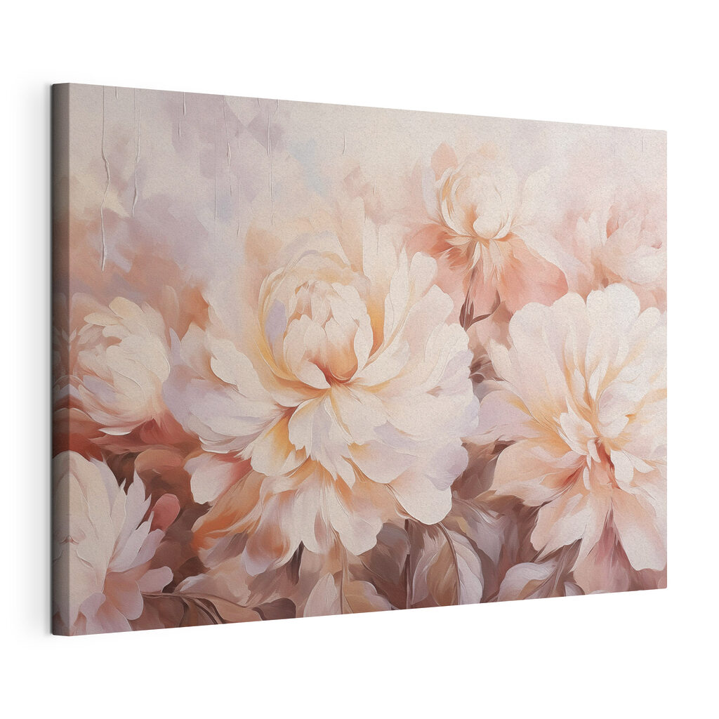 Painting of flowers on a wall