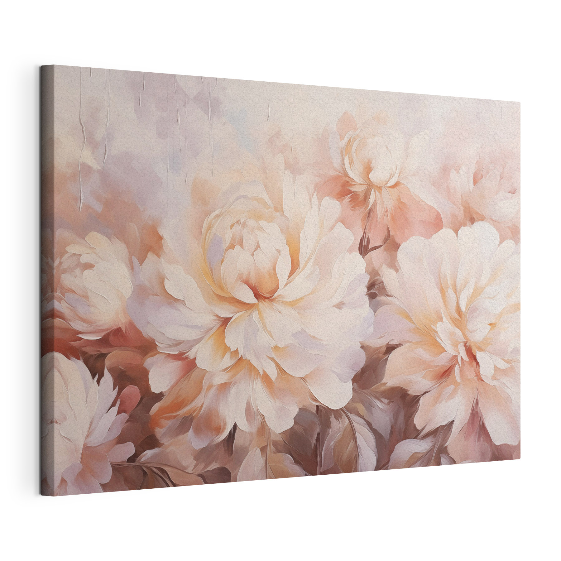 Painting of flowers on a wall
