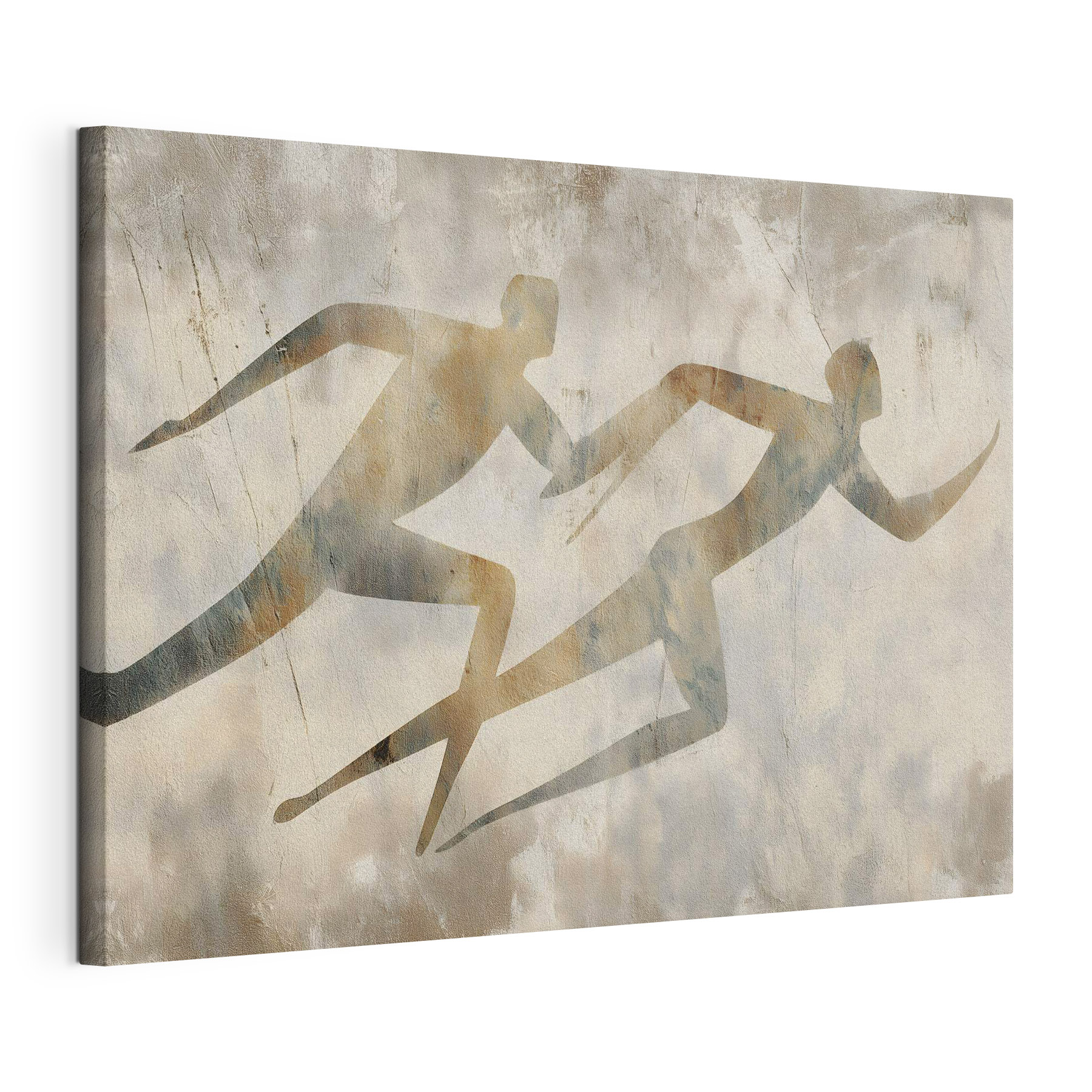 Drawing of a running man