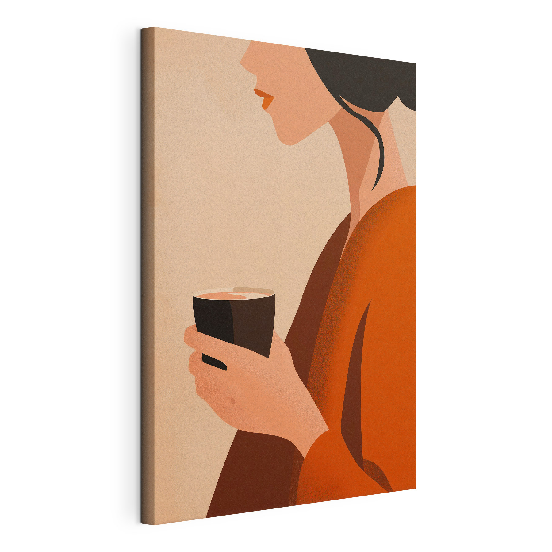 Woman holding a cup Woman holding a cup