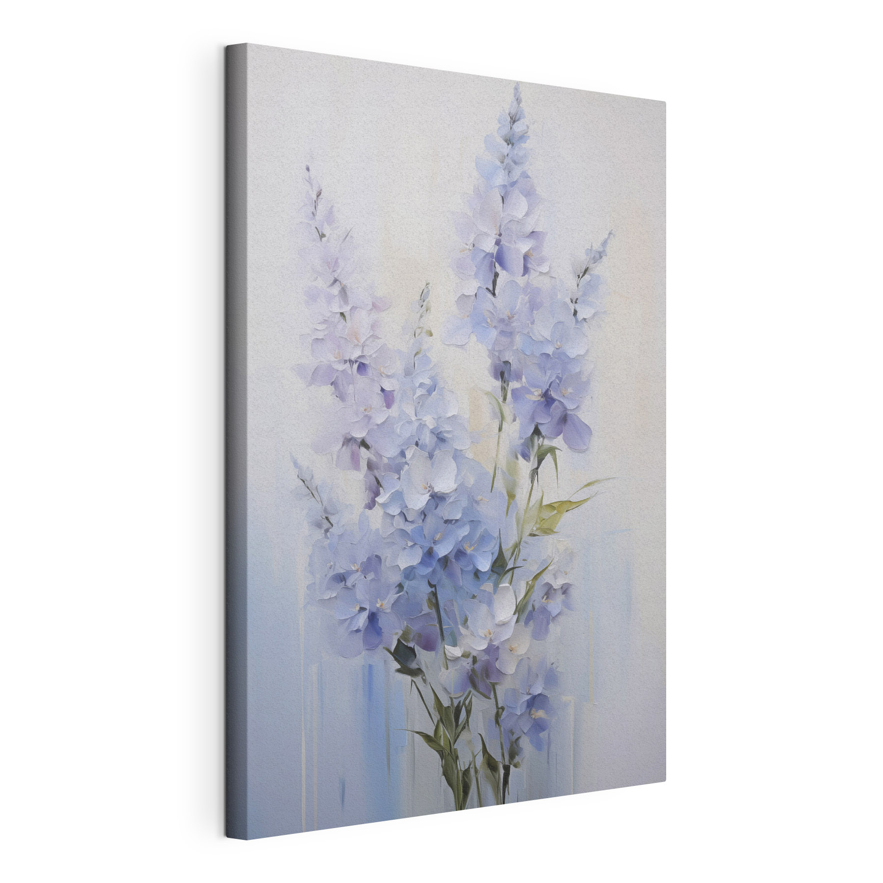 Painting of flowers on a white background Painting of flowers on a white background
