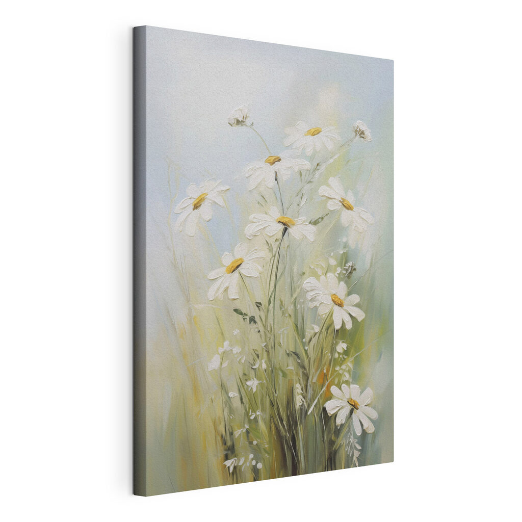 Painting of white flowers