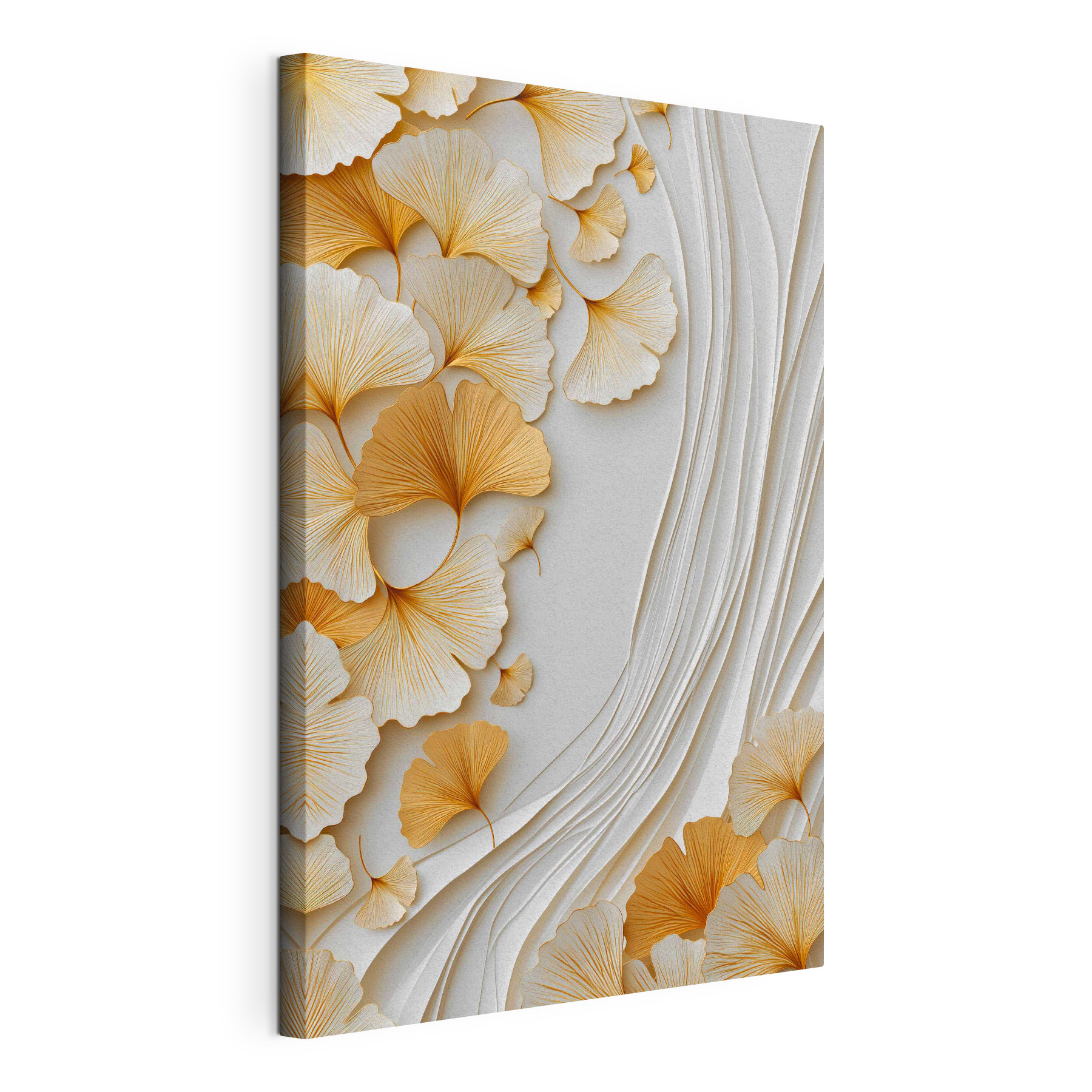 Delicate ginkgo leaves in soft tones Delicate ginkgo leaves in soft tones