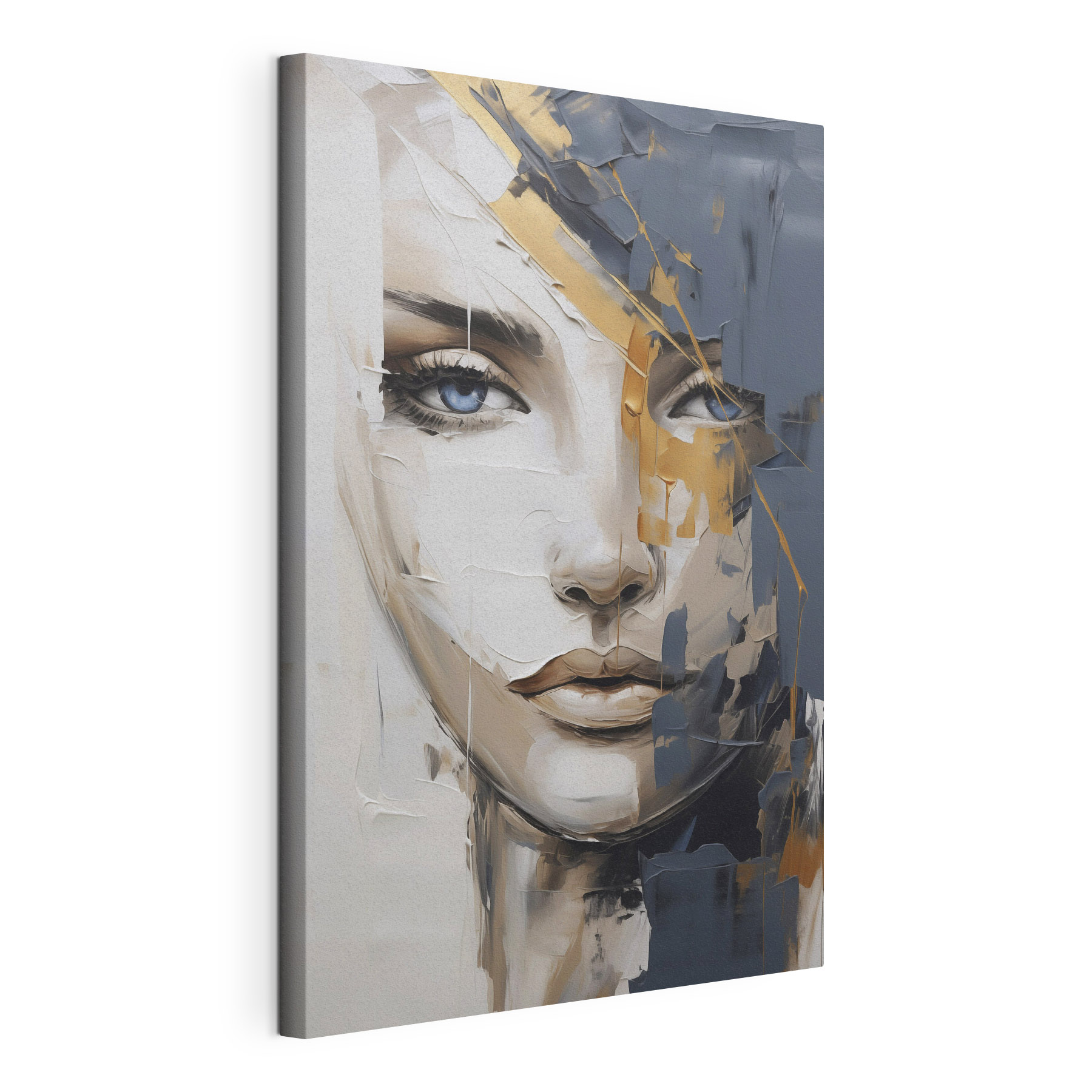 Painting of a woman's face Painting of a woman's face