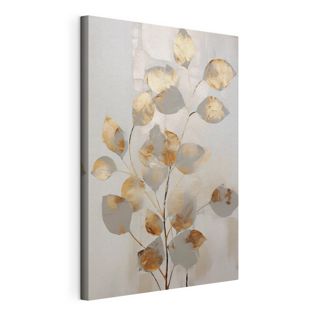 Painting of a branch with leaves