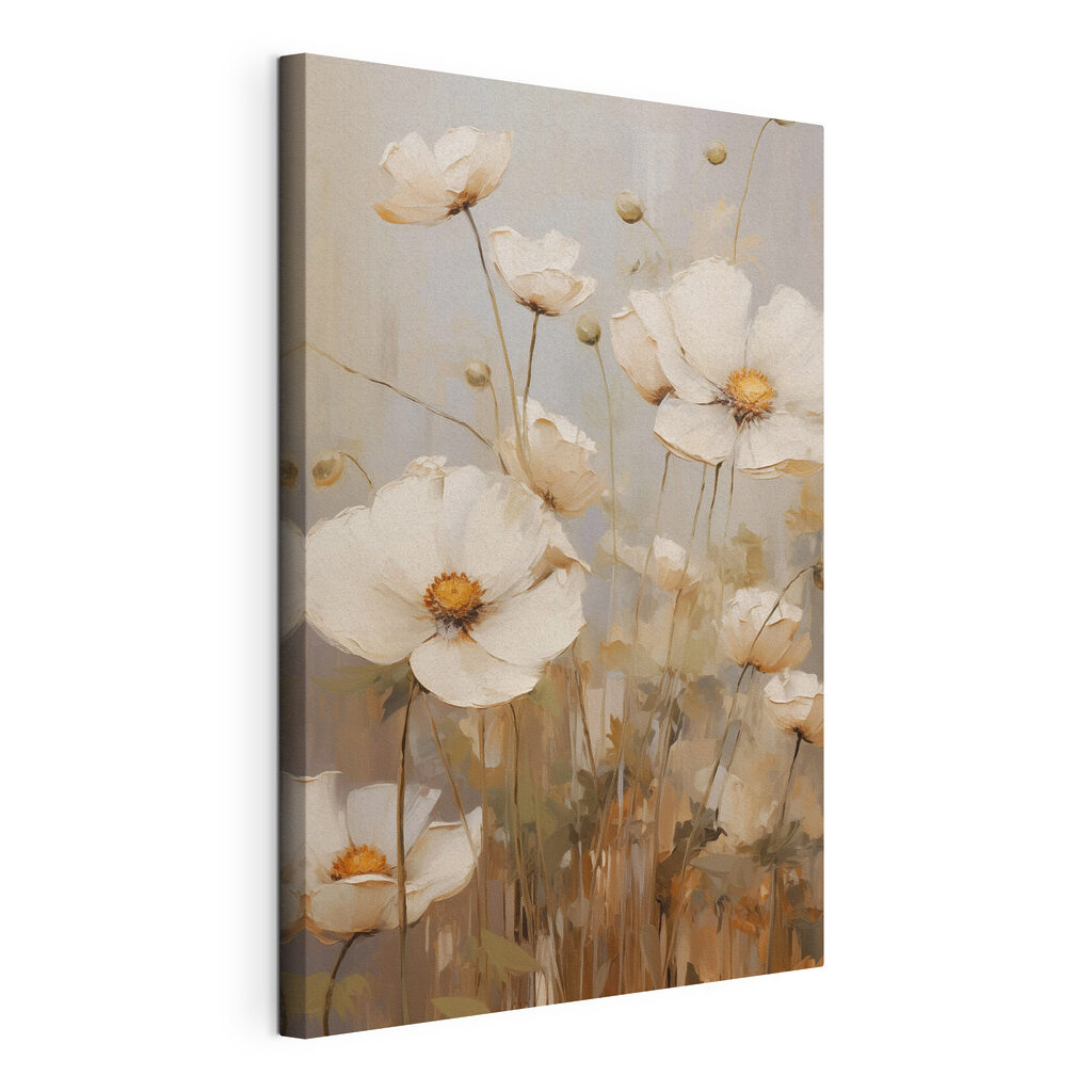 Painting of white flowers