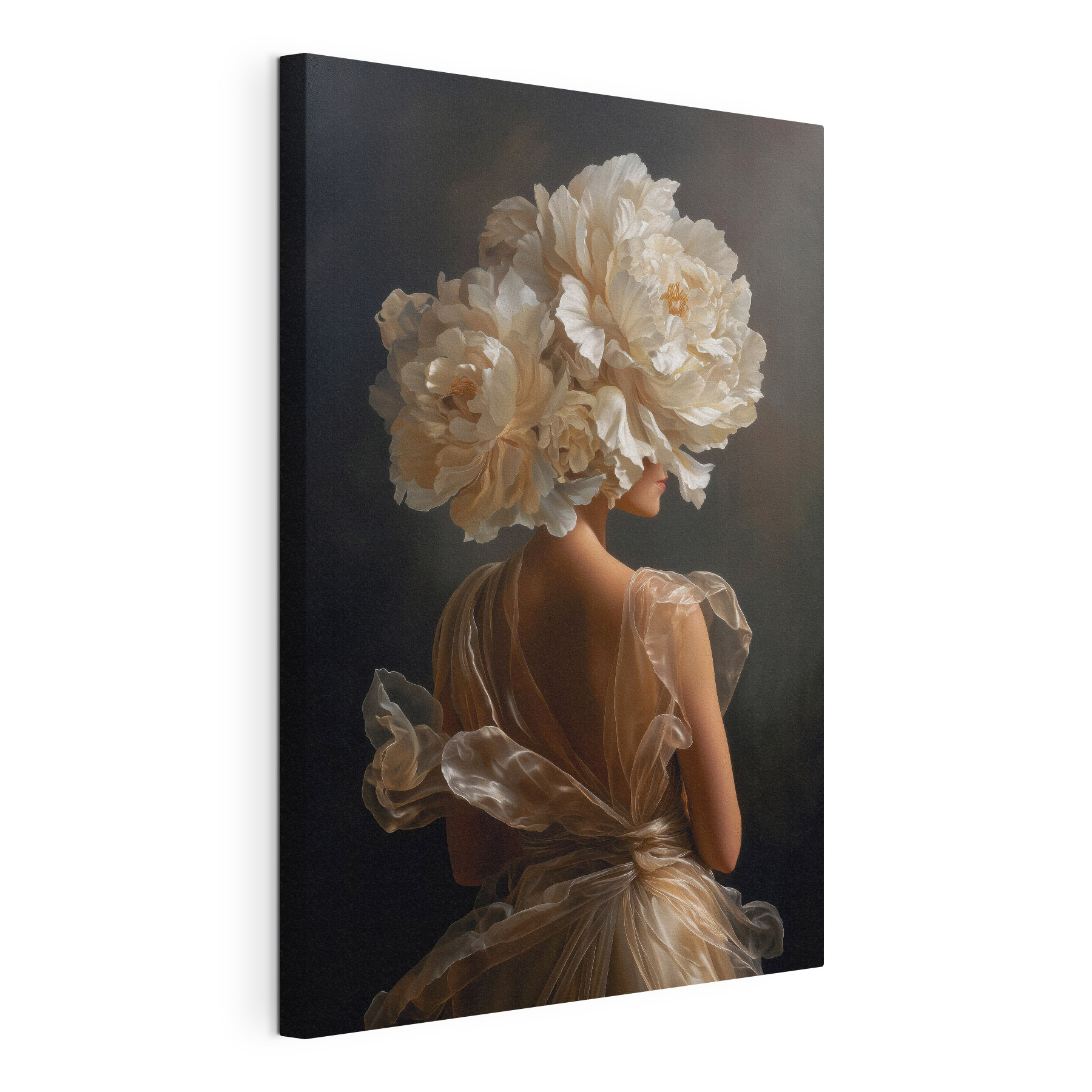 Woman with flowers in her hair