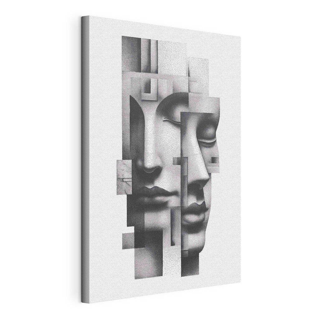 Face made out of dots Face made out of dots