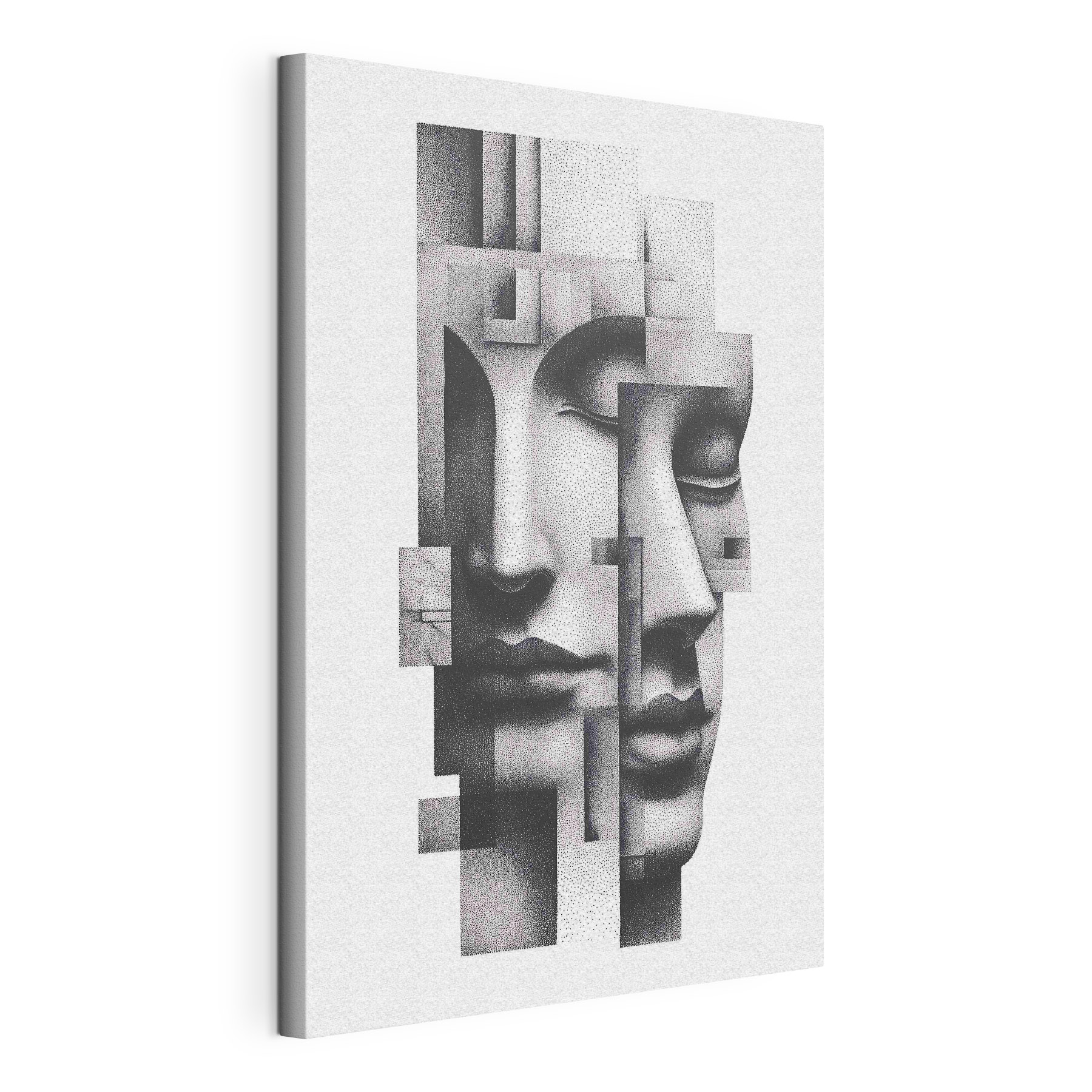 Face made out of dots Face made out of dots