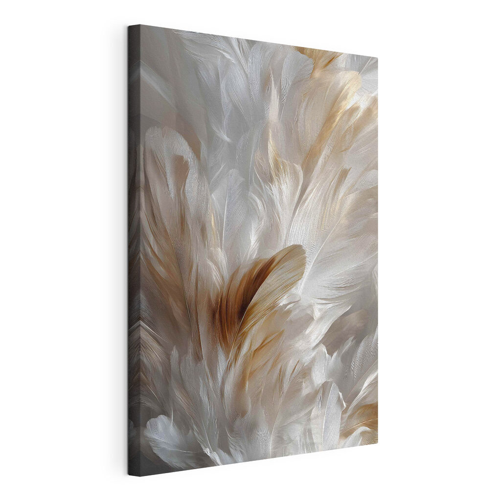Delicate feathers in soft hues Delicate feathers in soft hues