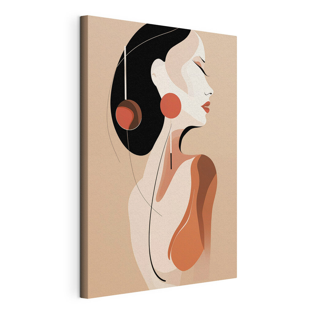 Woman with earrings in her hair Woman with earrings in her hair