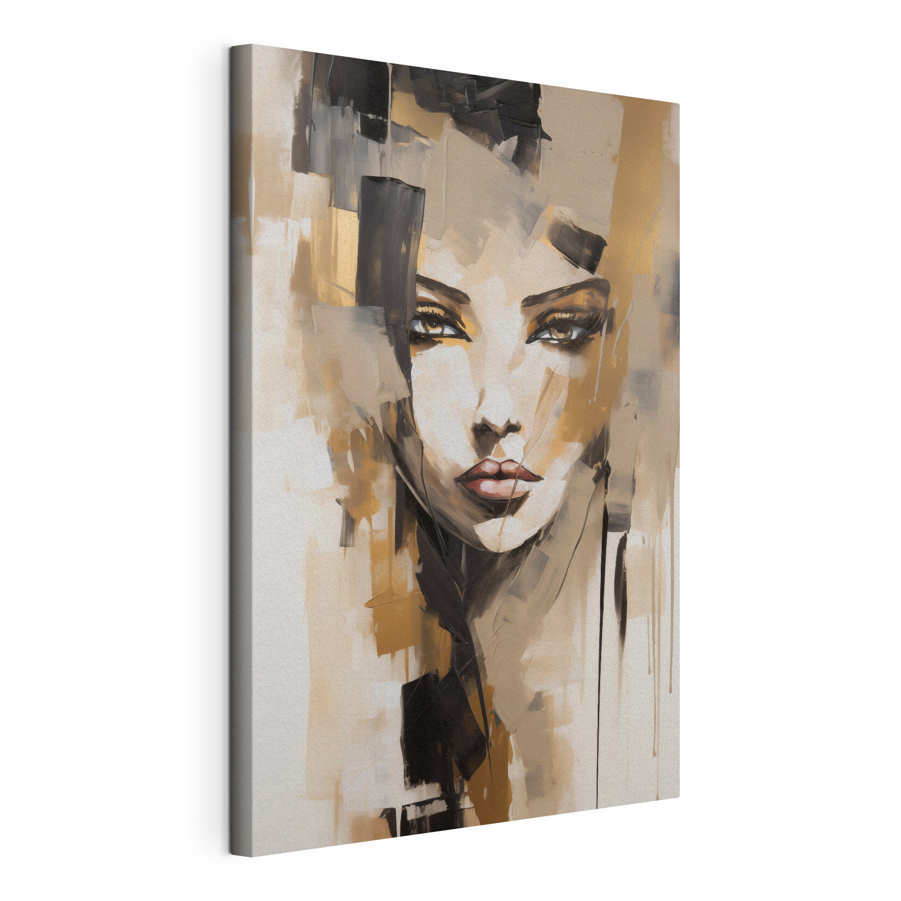 Painting of a woman's face