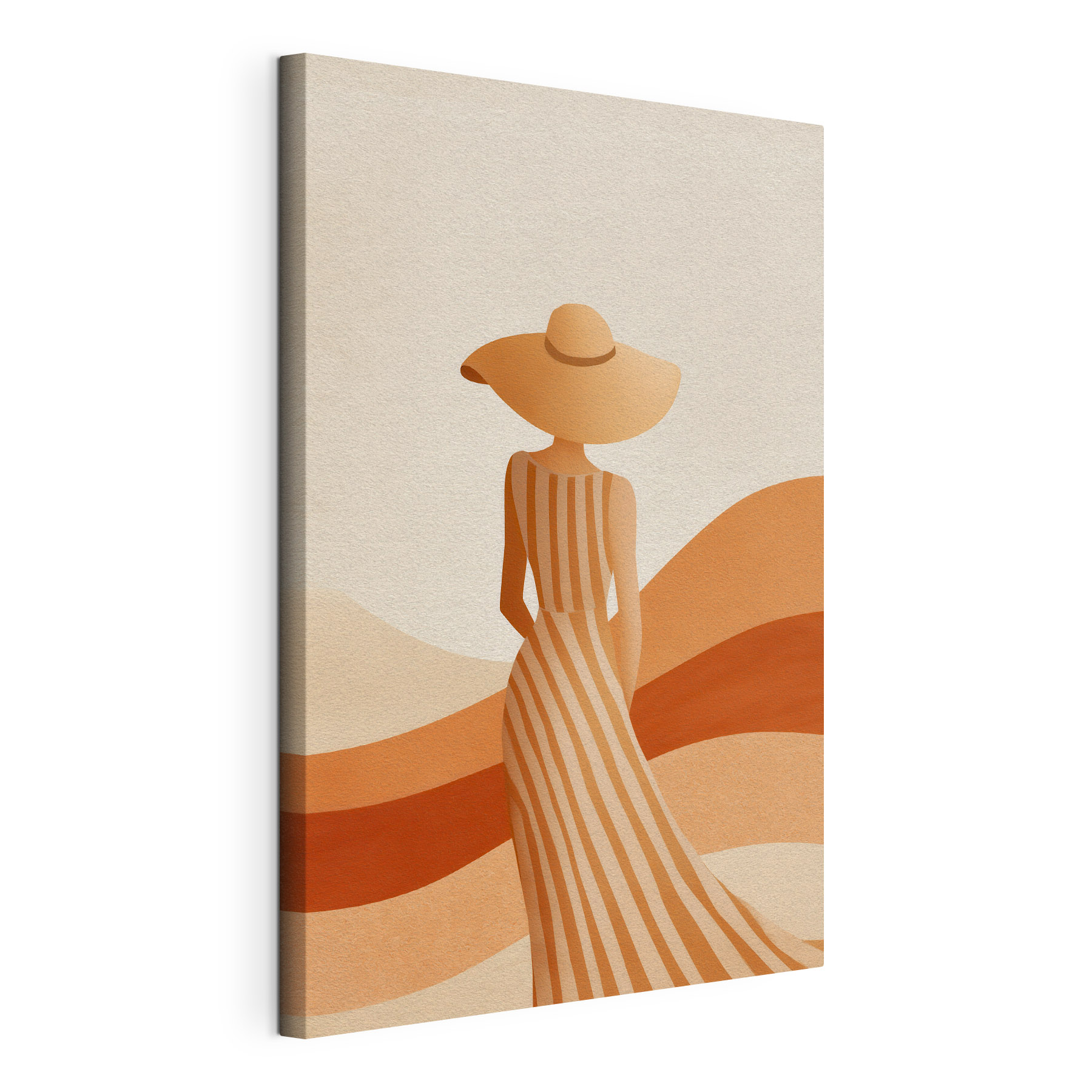 Woman wearing a hat and dress Woman wearing a hat and dress