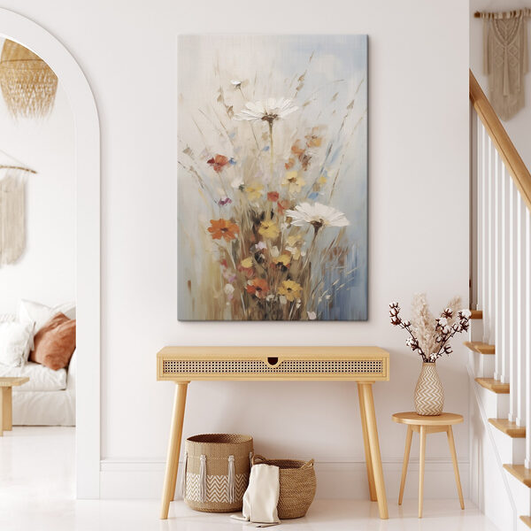 Painting of flowers in a vase Painting of flowers in a vase