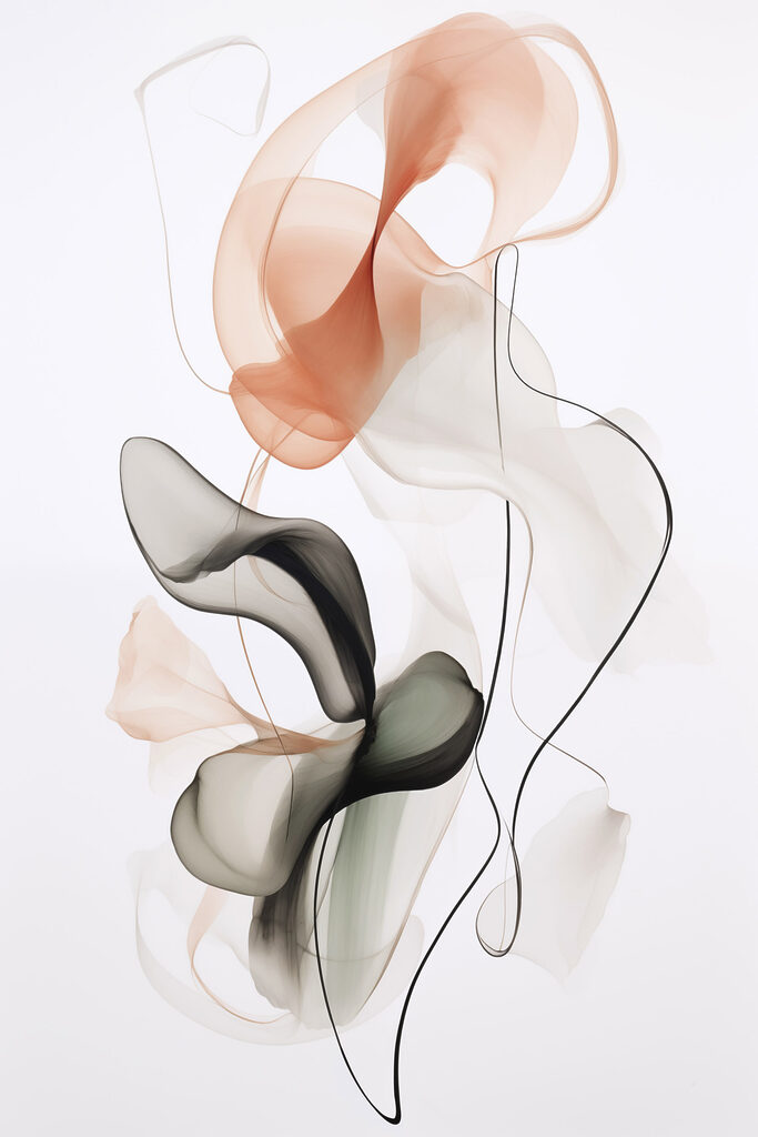 Delicate shapes in soft hues Delicate shapes in soft hues
