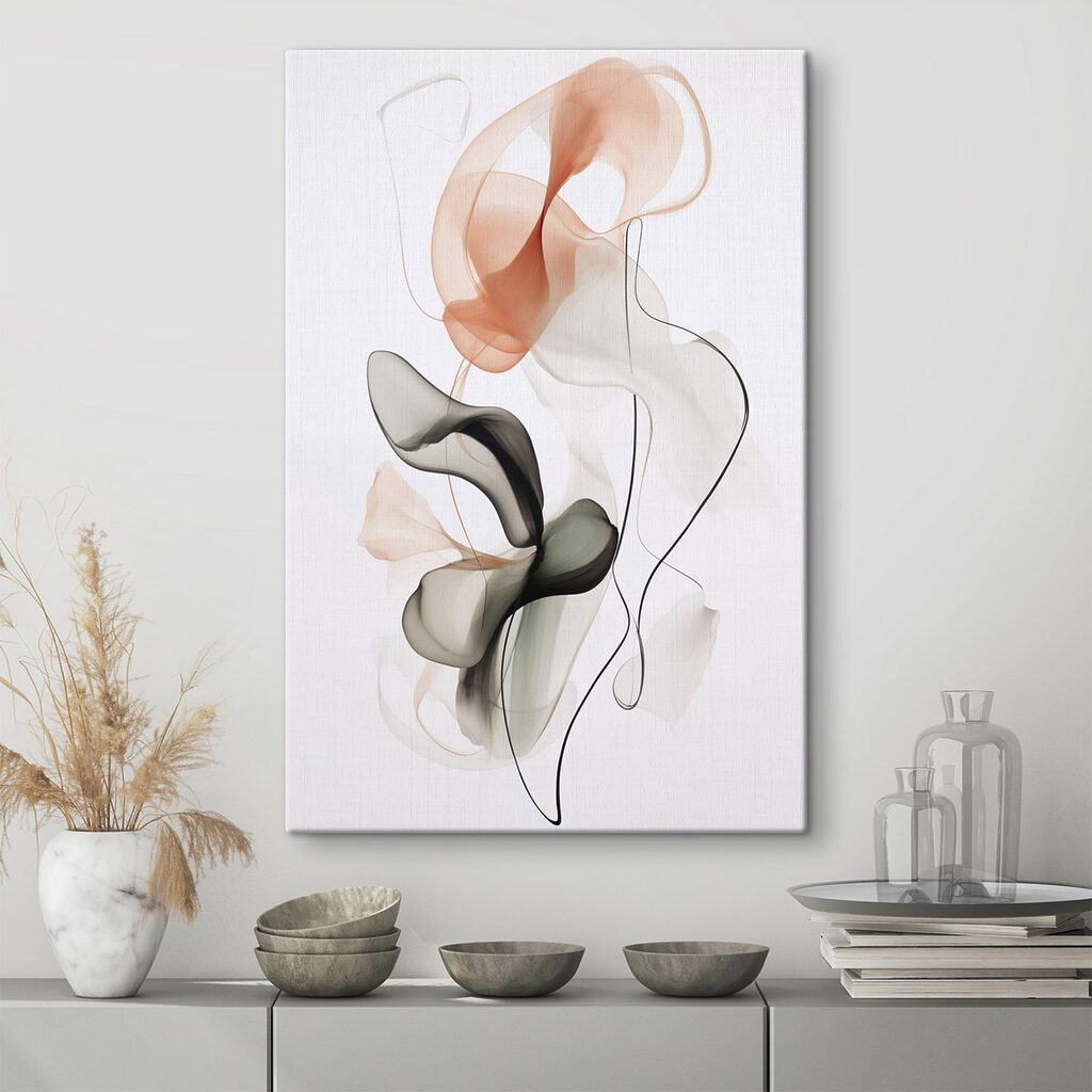 Delicate shapes in soft hues Delicate shapes in soft hues